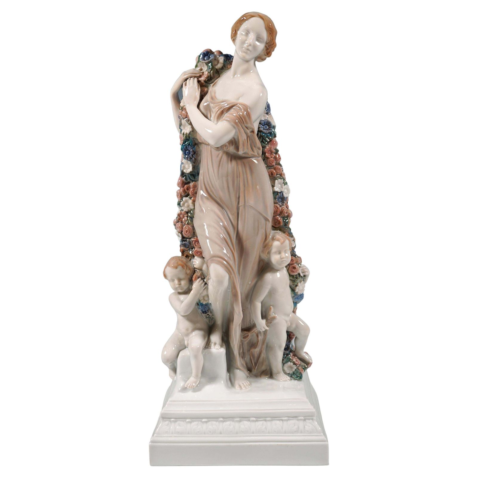 Large Porcelain Group 'Joy Of Life' By J. Limburg Rosenthal Selb Germany Ca 1923