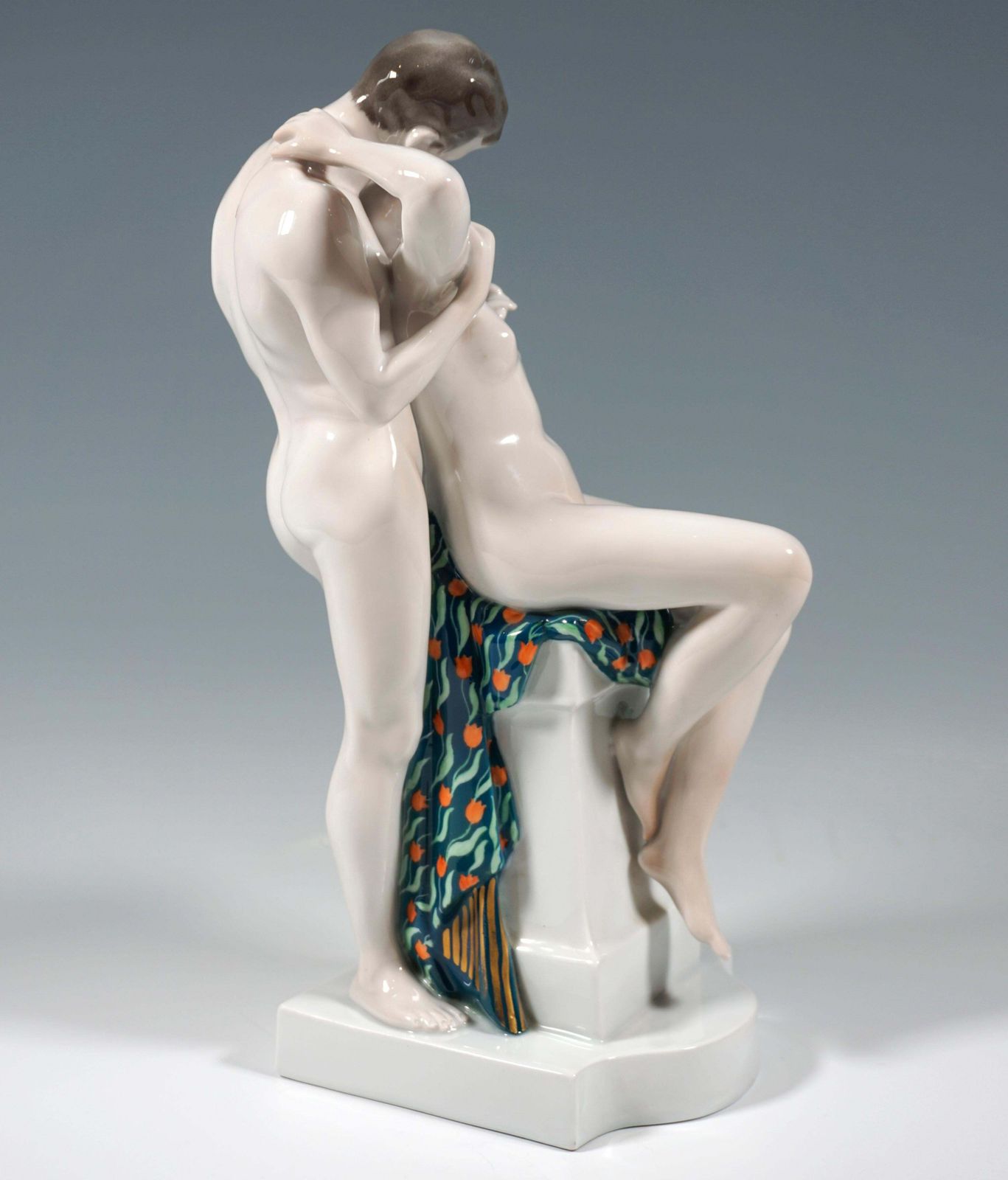 Large Porcelain Group 'Spring Of Love' By R. Aigner Rosenthal Selb Germany, 1916 photo furniture