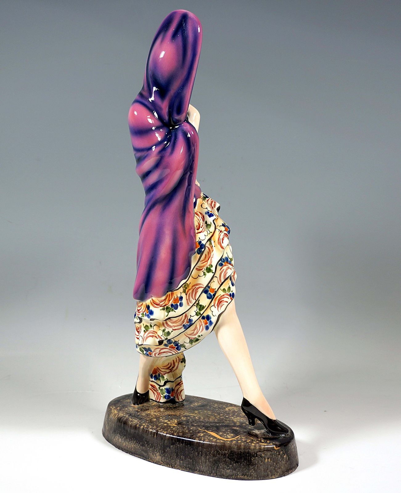Goldscheider Vienna Art Déco Figure, Spanish Dancer, By Josef Lorenzl Circa 1930 photo Art