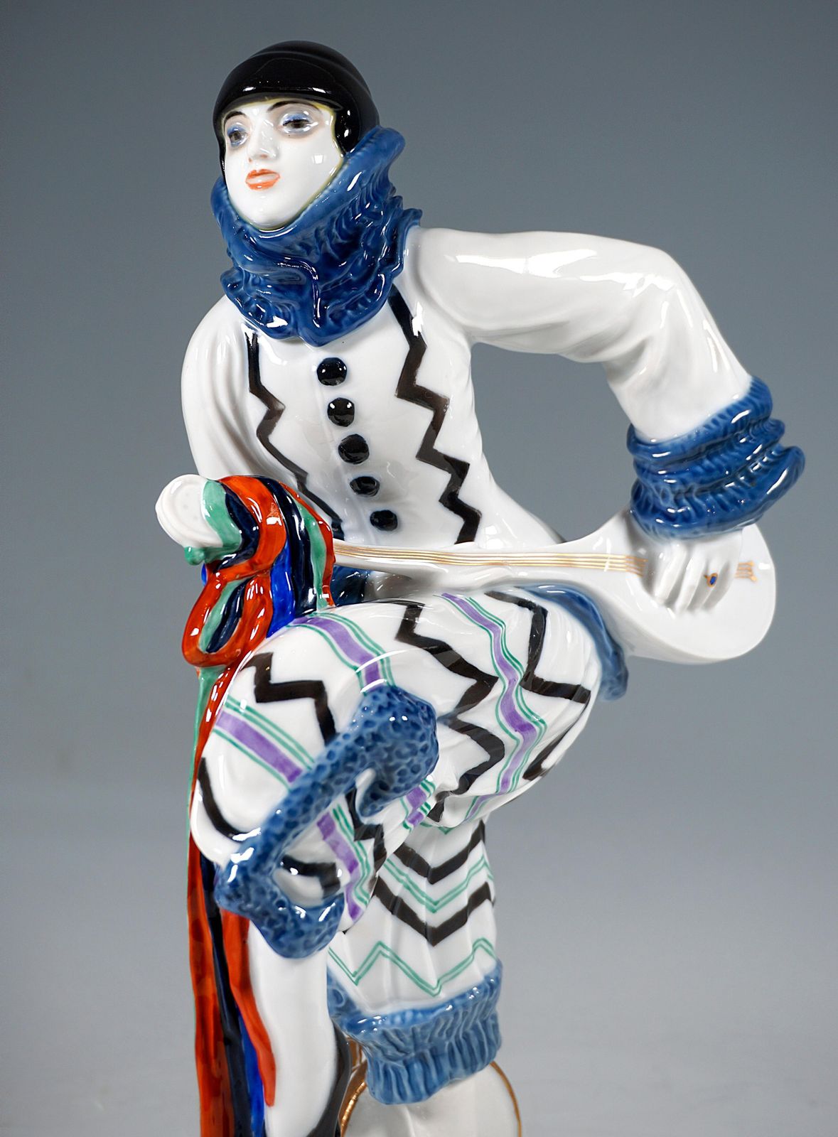 Art Déco Porcelain Figurine 'Merry March', C. Holzer Defanti, Rosenthal Germany photo 1954.0