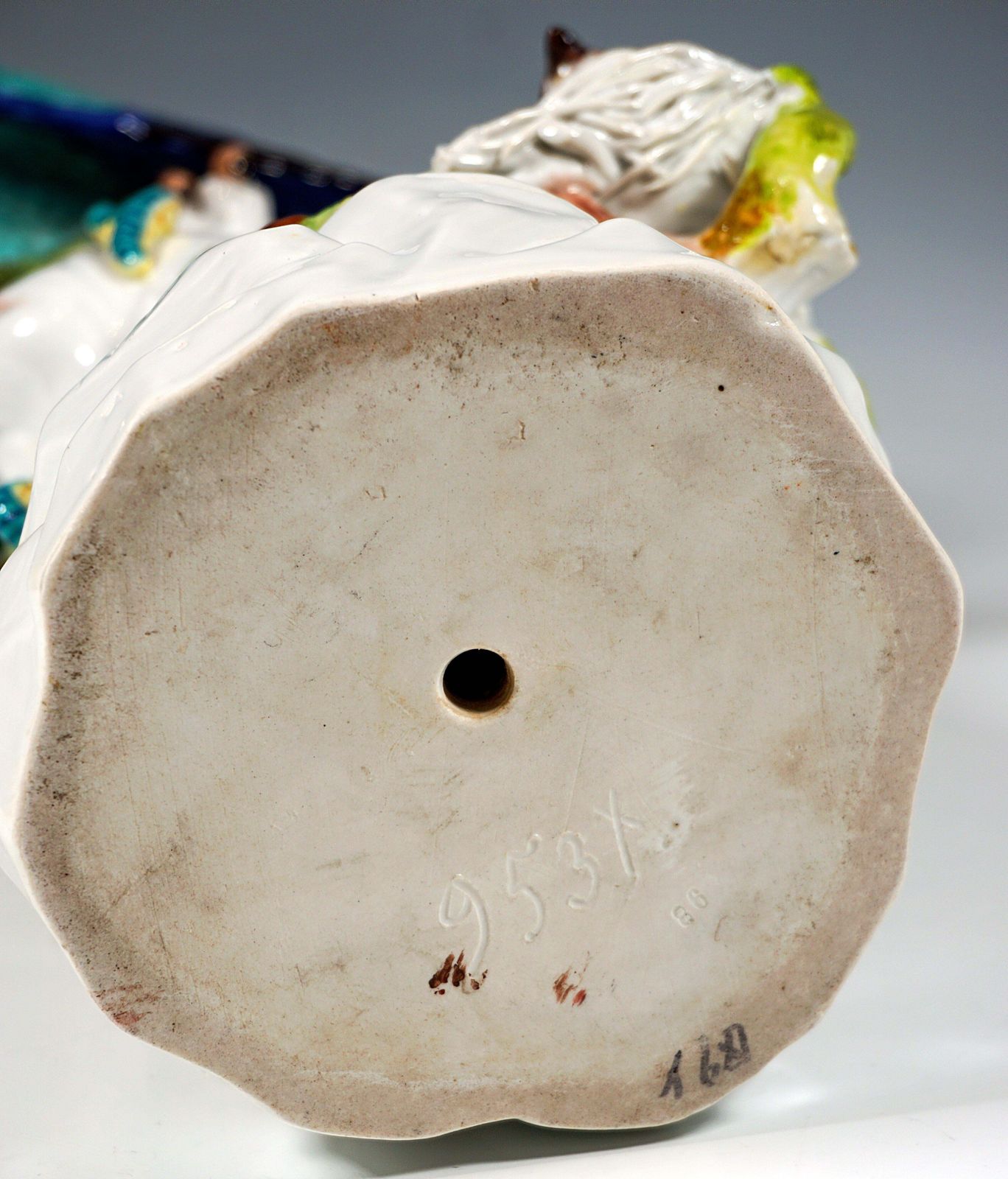 photo for sale Meissen Bird Figure, European Roller On A Trunk, By J.J. Kaendler, Germany, 20th