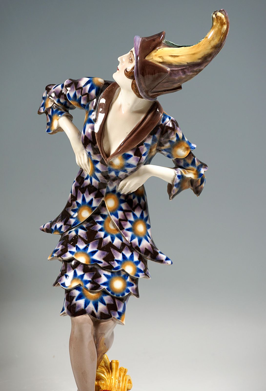 Art Déco Figurine 'Dance Of Vanity' By Josef Kostial, Goldscheider Vienna, 1920s photo 5151.0