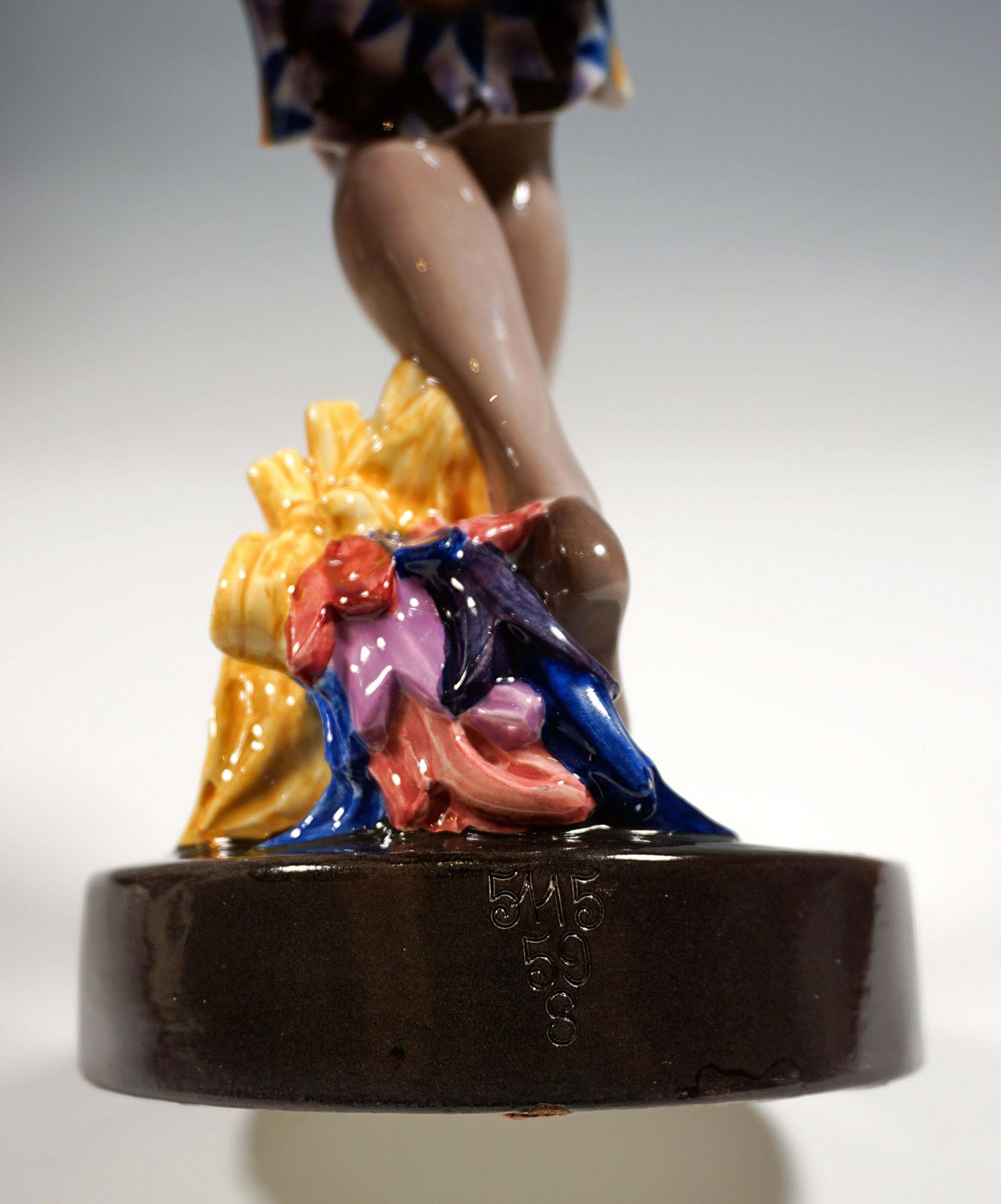 Art Déco Figurine 'Dance Of Vanity' By Josef Kostial, Goldscheider Vienna, 1920s photo vintage