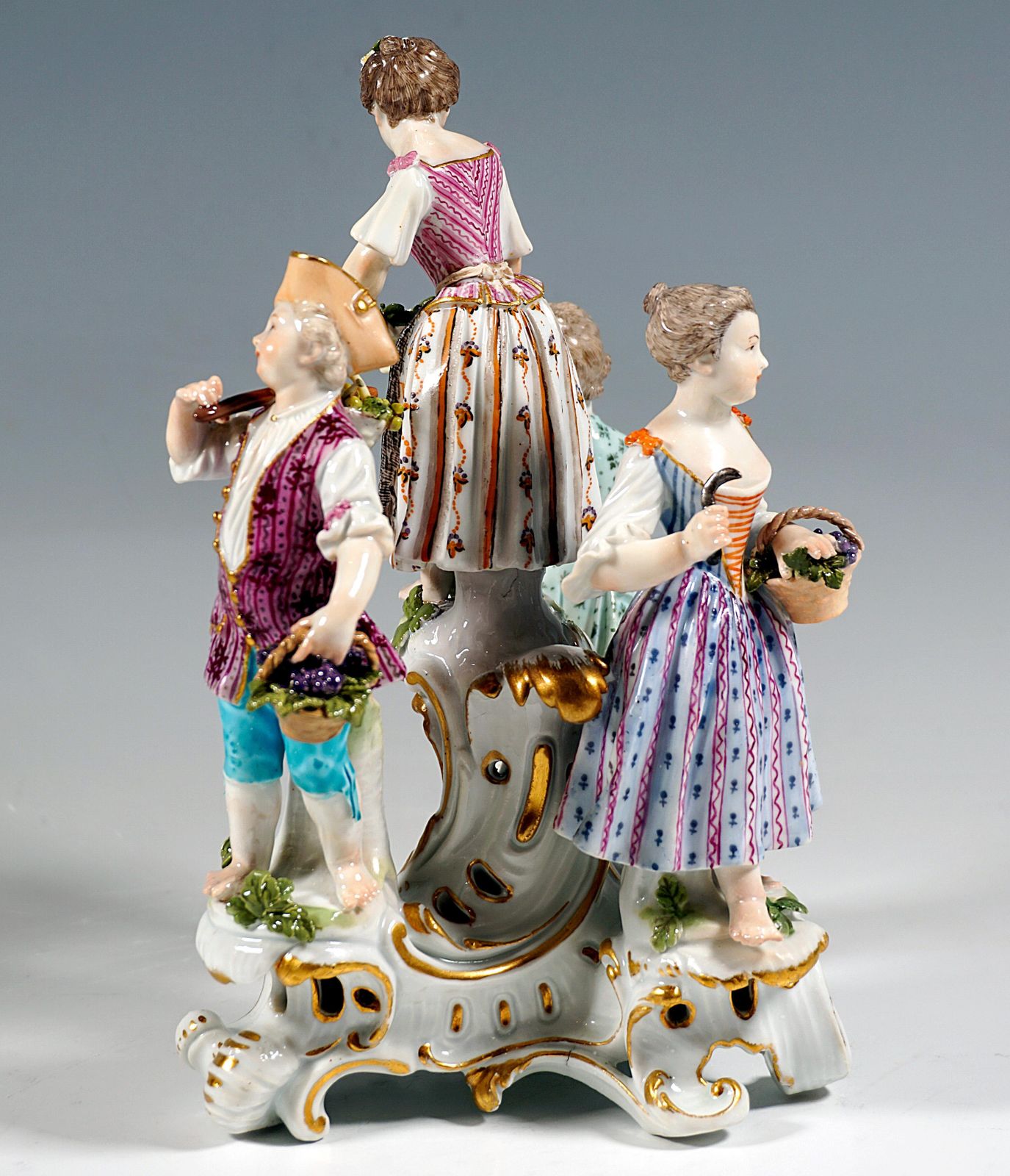 Early Meissen Round Group Of Gardener Children, By J.J. Kaendler, 1763 1774 photo Home Decor