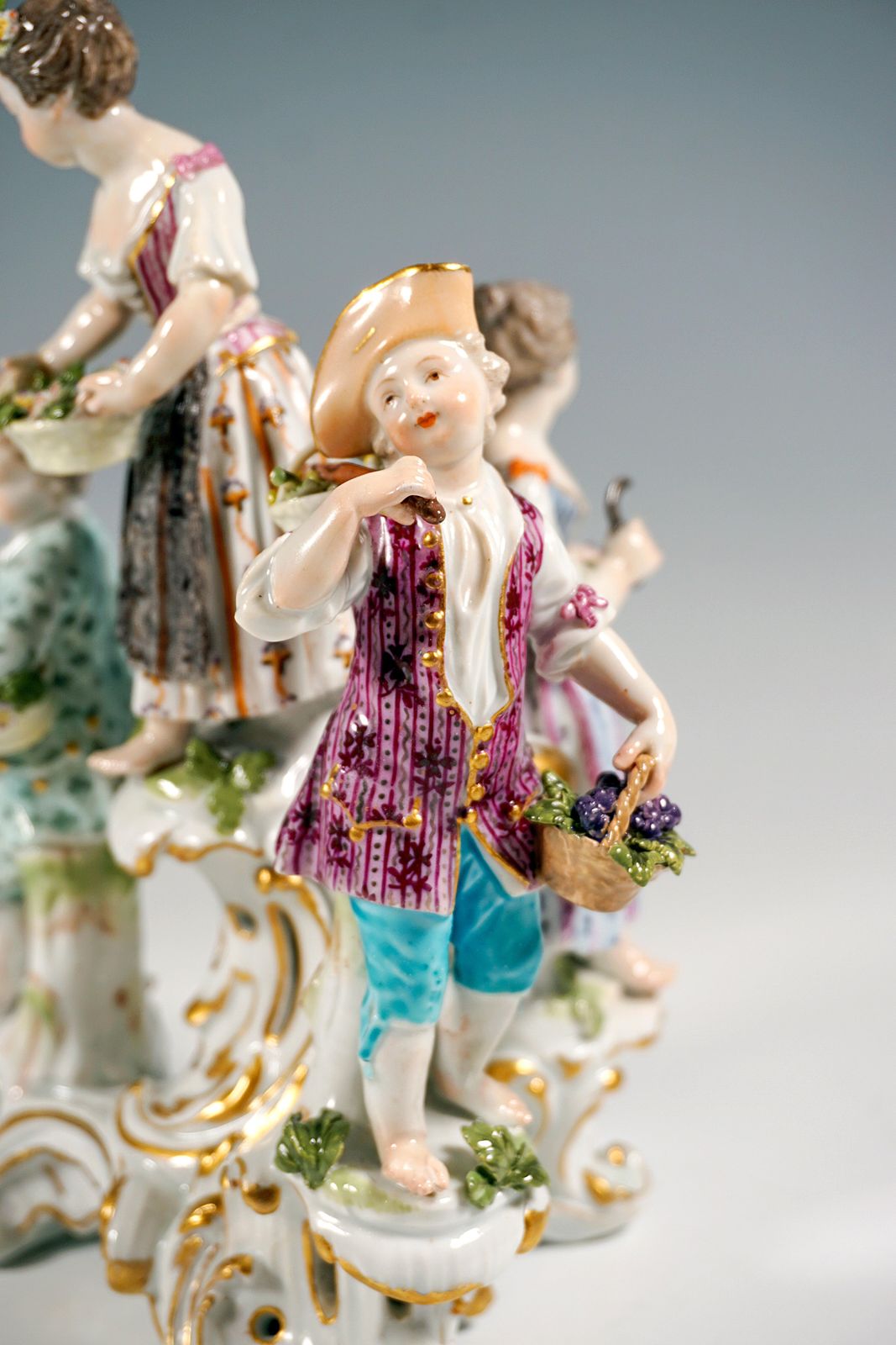 Early Meissen Round Group Of Gardener Children, By J.J. Kaendler, 1763 1774 photo buy