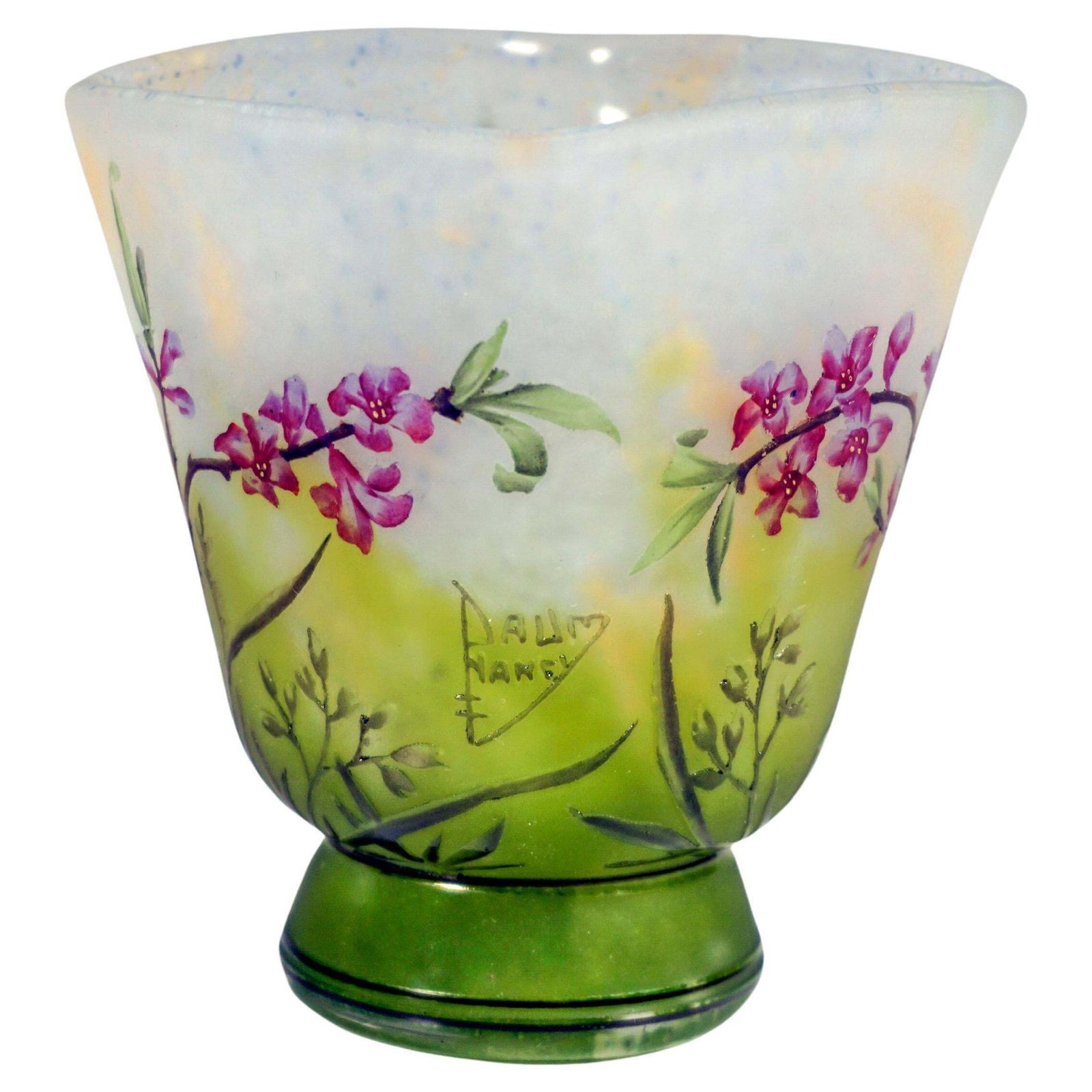 Art Nouveau Cameo Vase With Daphne Decor, Daum Nancy, France, Ca 1910