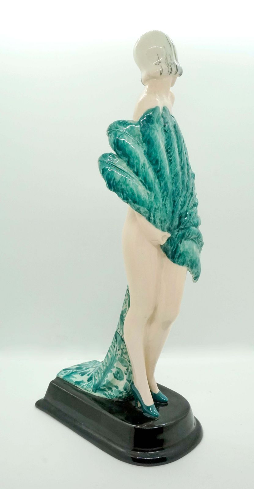 Goldscheider Vienna Art Deco Figurine 'Fan Lady' By Stephan Dakon, Circa 1930 photo Home Decor