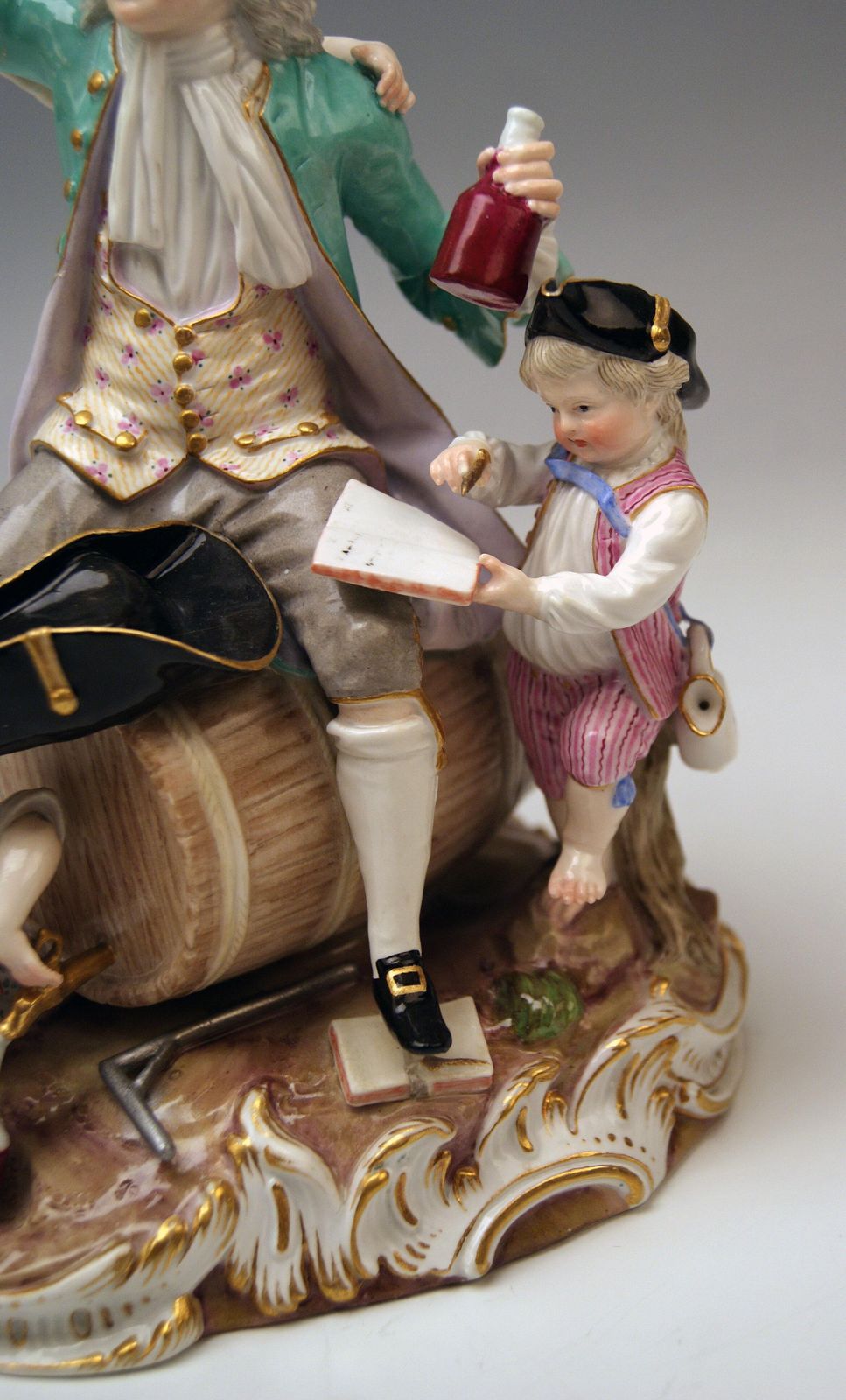 Meissen Figurines The German Bacchus Model D 13 Johann C. Schoenheit, Circa 1880 photo vintage