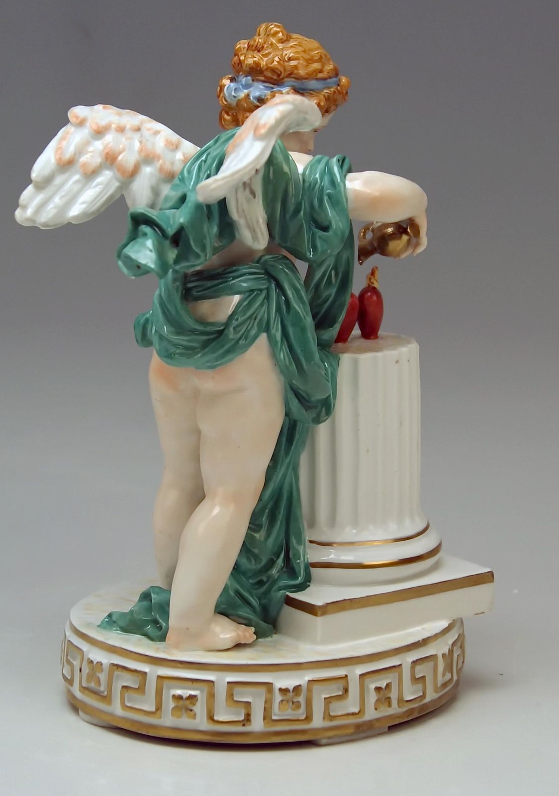 Meissen Tall Motto Child Je Les Mets A Calme G 29 Acier Marcolini Period photo for sale