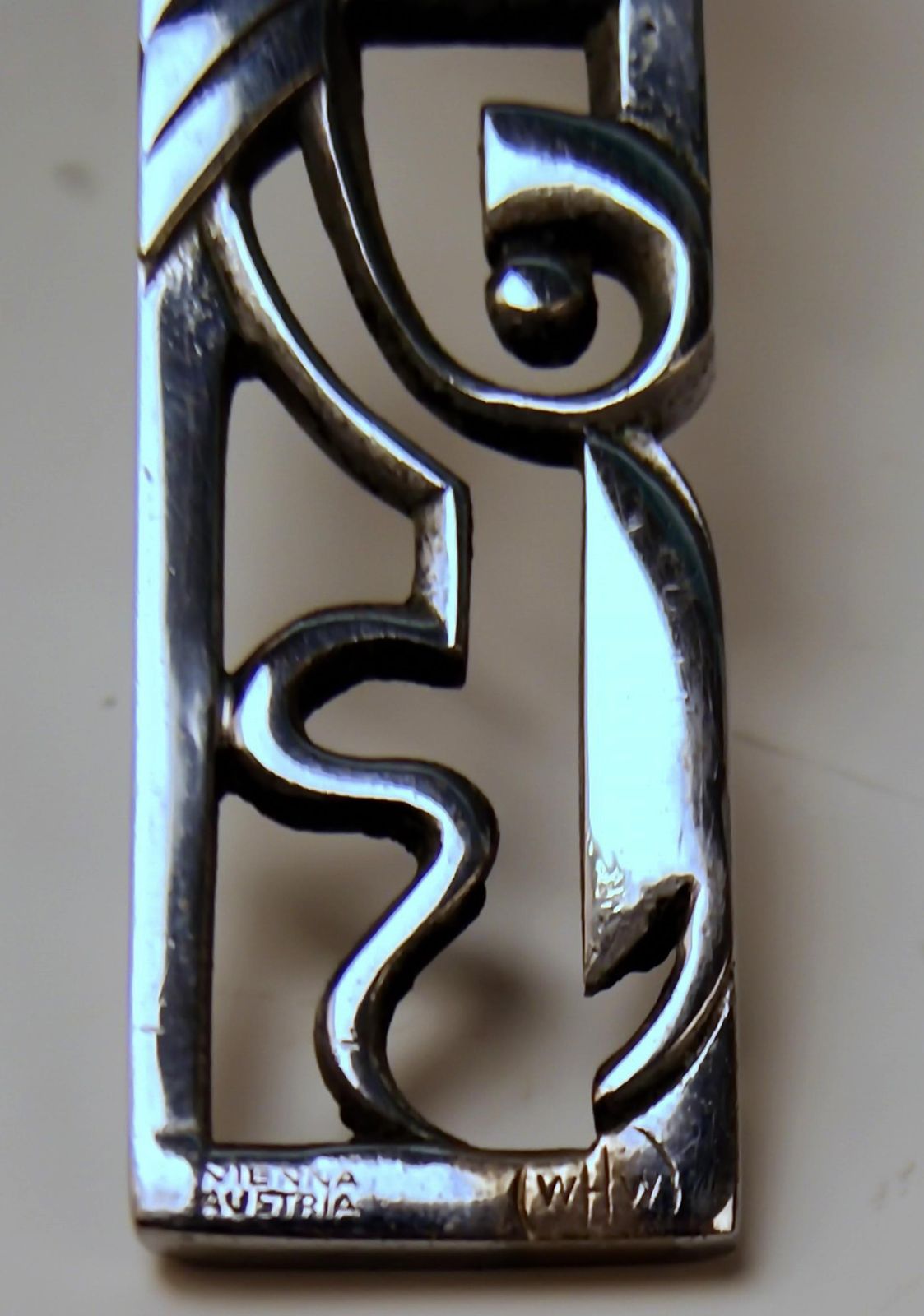 Art Deco Hagenauer Vienna Hand Mirror Brass Nickel Plated, Made Circa 1930 photo buy