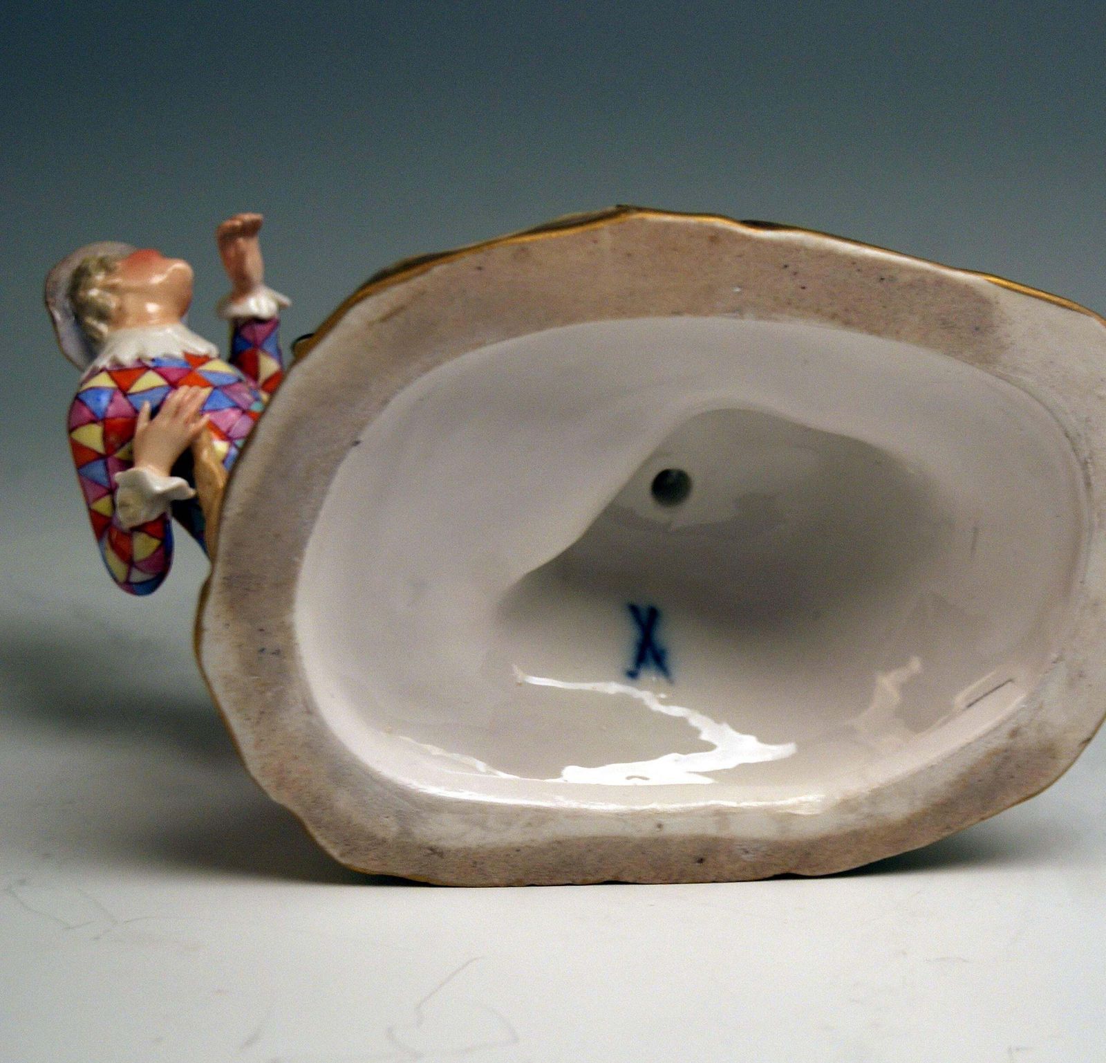 Meissen Harlequin And Girl Figurines Model 782 Kaendler Made Circa 1840 photo buy