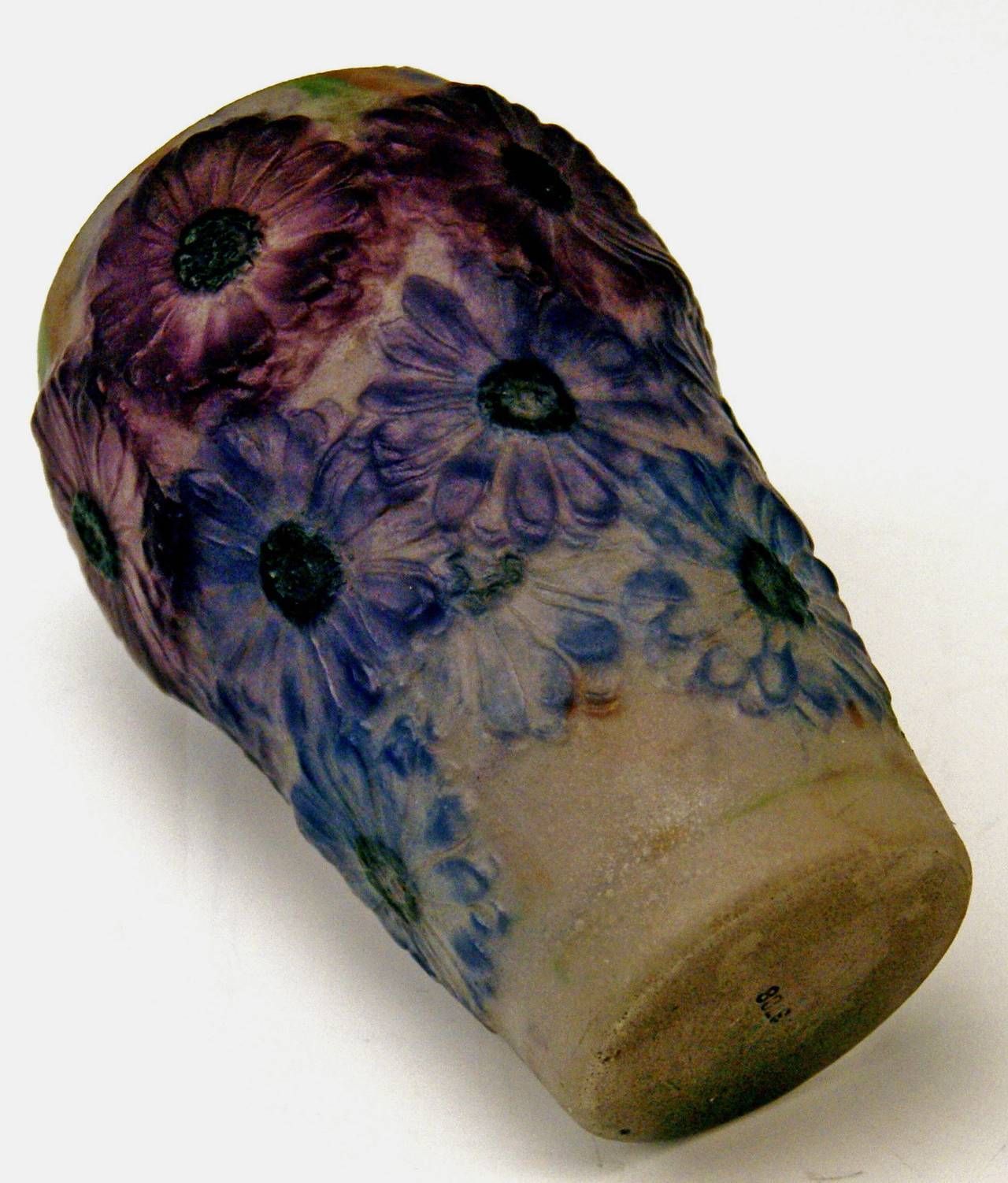 Art Deco Vase With Marigolds By Gabriel Argy Rousseau, France Circa 1920 photo 4973.0