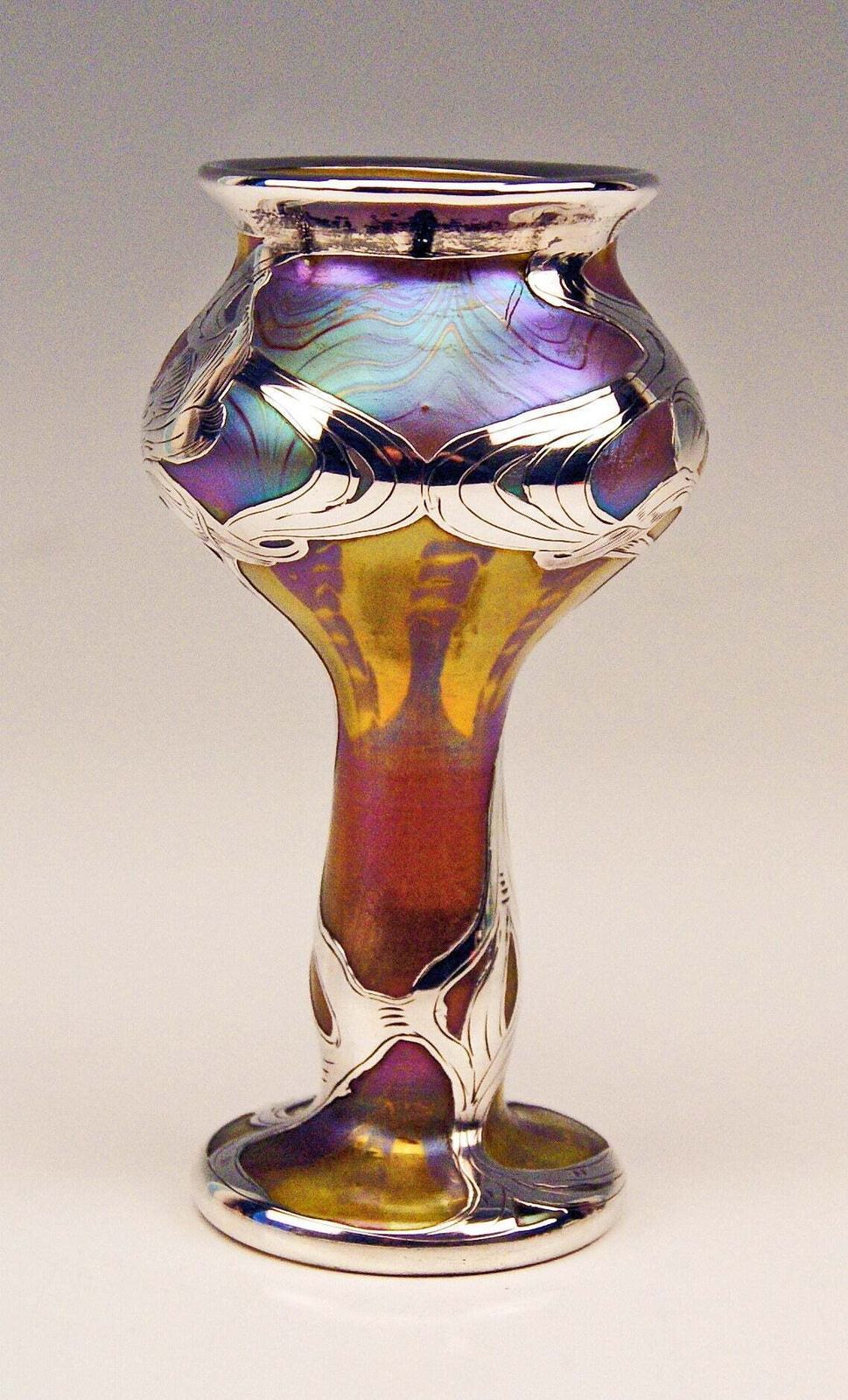 Vase Loetz Widow Art Nouveau Phaenomen Gre Silver Overlay, Circa 1900 photo furniture