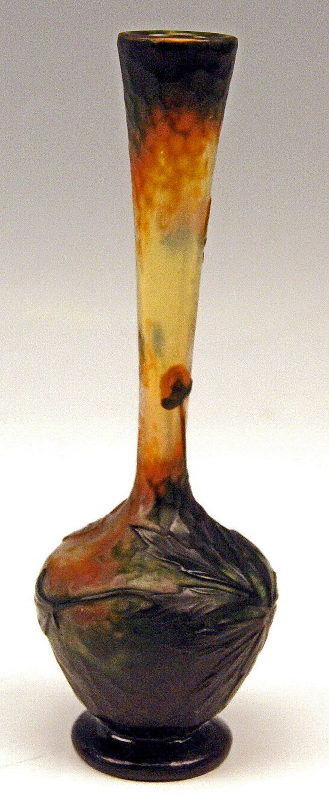 Daum Nancy Vase Flowers, Art Nouveau, France Lorraine, Circa 1895 1900 photo Home Decor