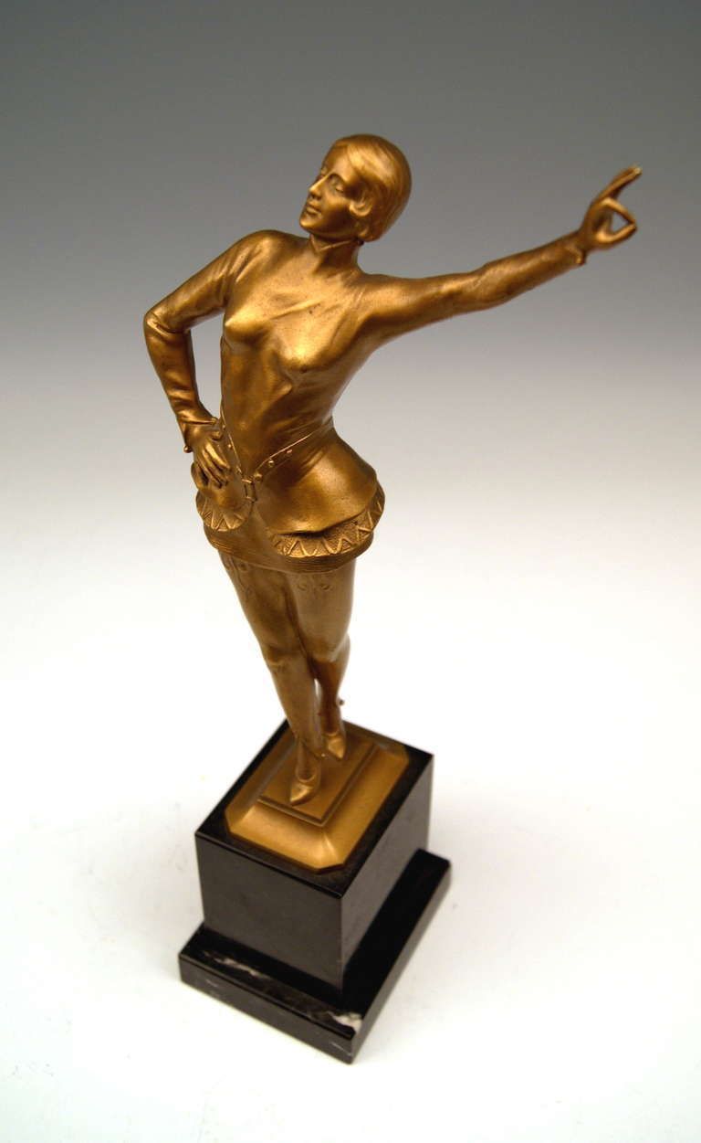 photo furniture Vienna Bronze By Ernst Beck Of Art Deco Lady Dancer Circa 1925