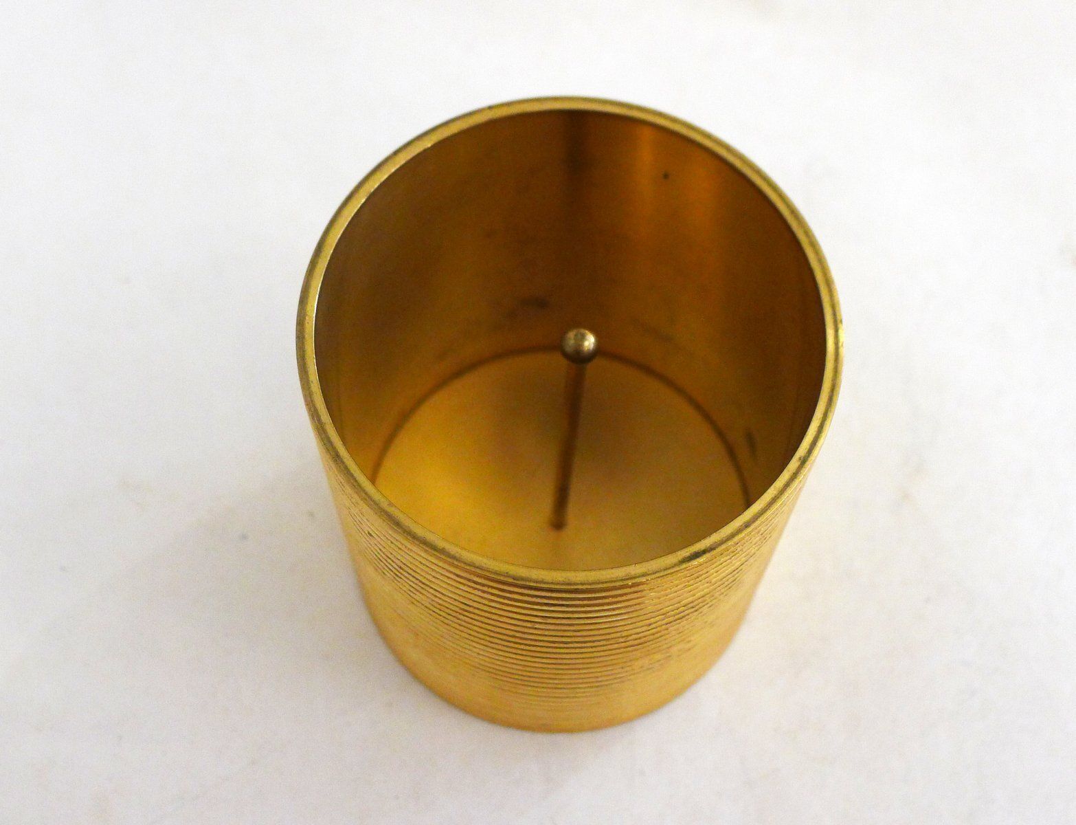 Tobacco Jar Box In Gilded Brass By Brilux For Dunhill, Switzerland, 1950s photo 115.0