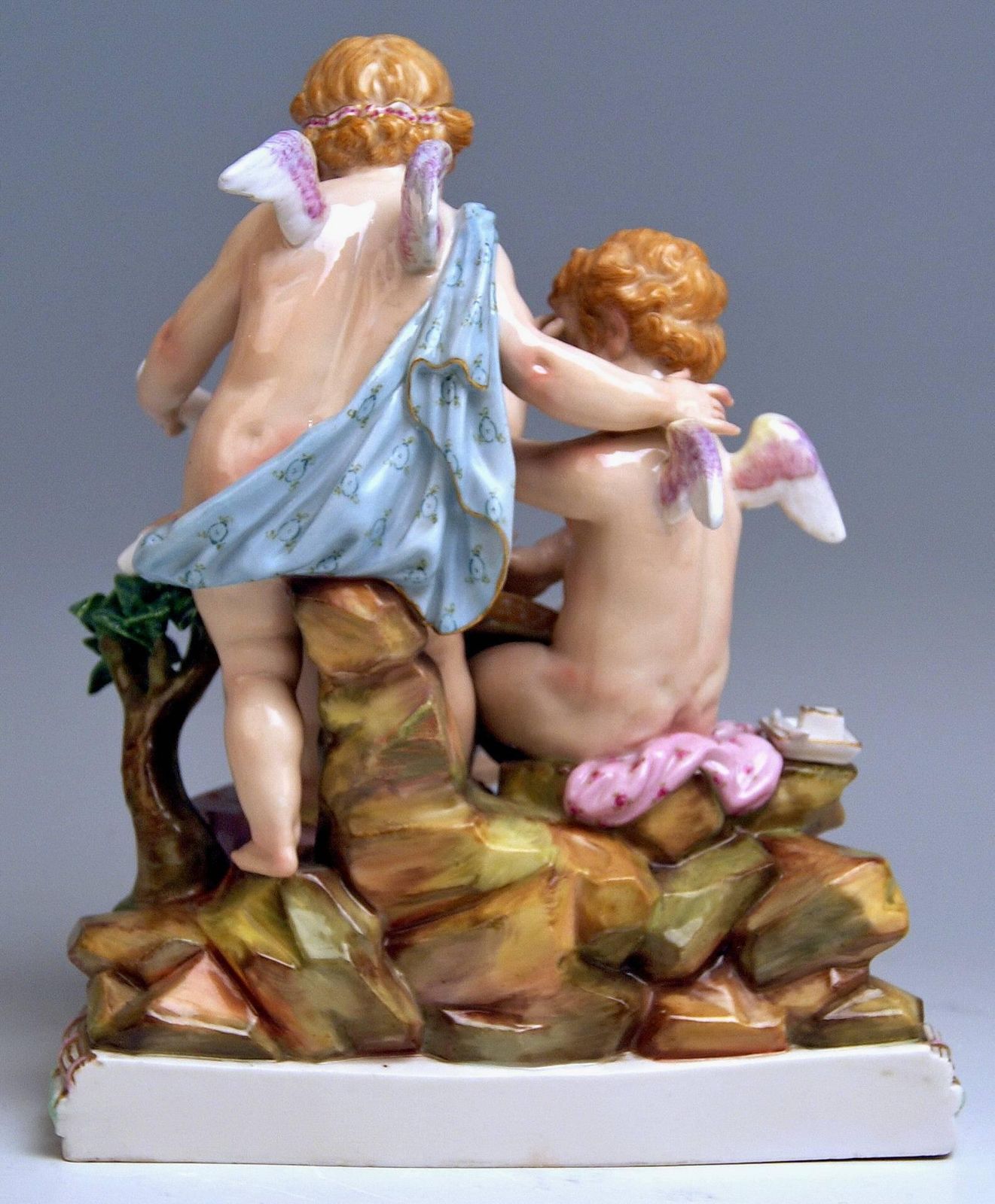 Meissen Figurines Cherubs Allegory Of Arithmetic Model 12 By Acier, Circa 1860 photo 3375.0