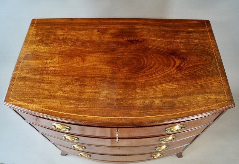 George III Mahogany Bow Fronted Chest photo Furniture