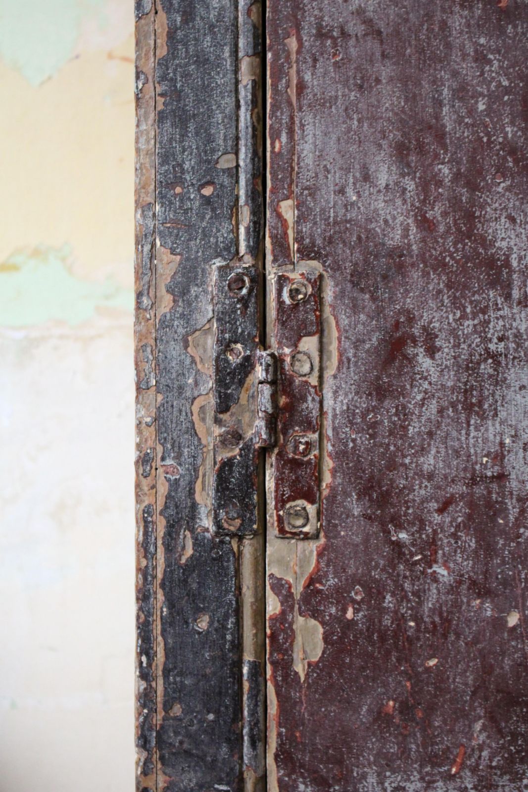 Early 19th C Original Painted English Country House Georgian Narrow Cupboard photo Furniture