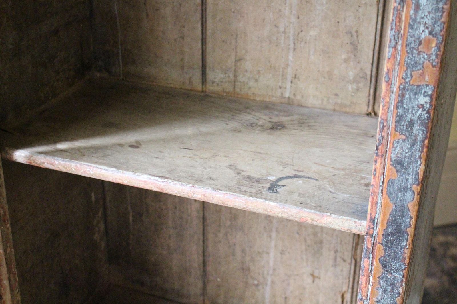 photo buy Early 19th C Original Painted English Country House Georgian Narrow Cupboard