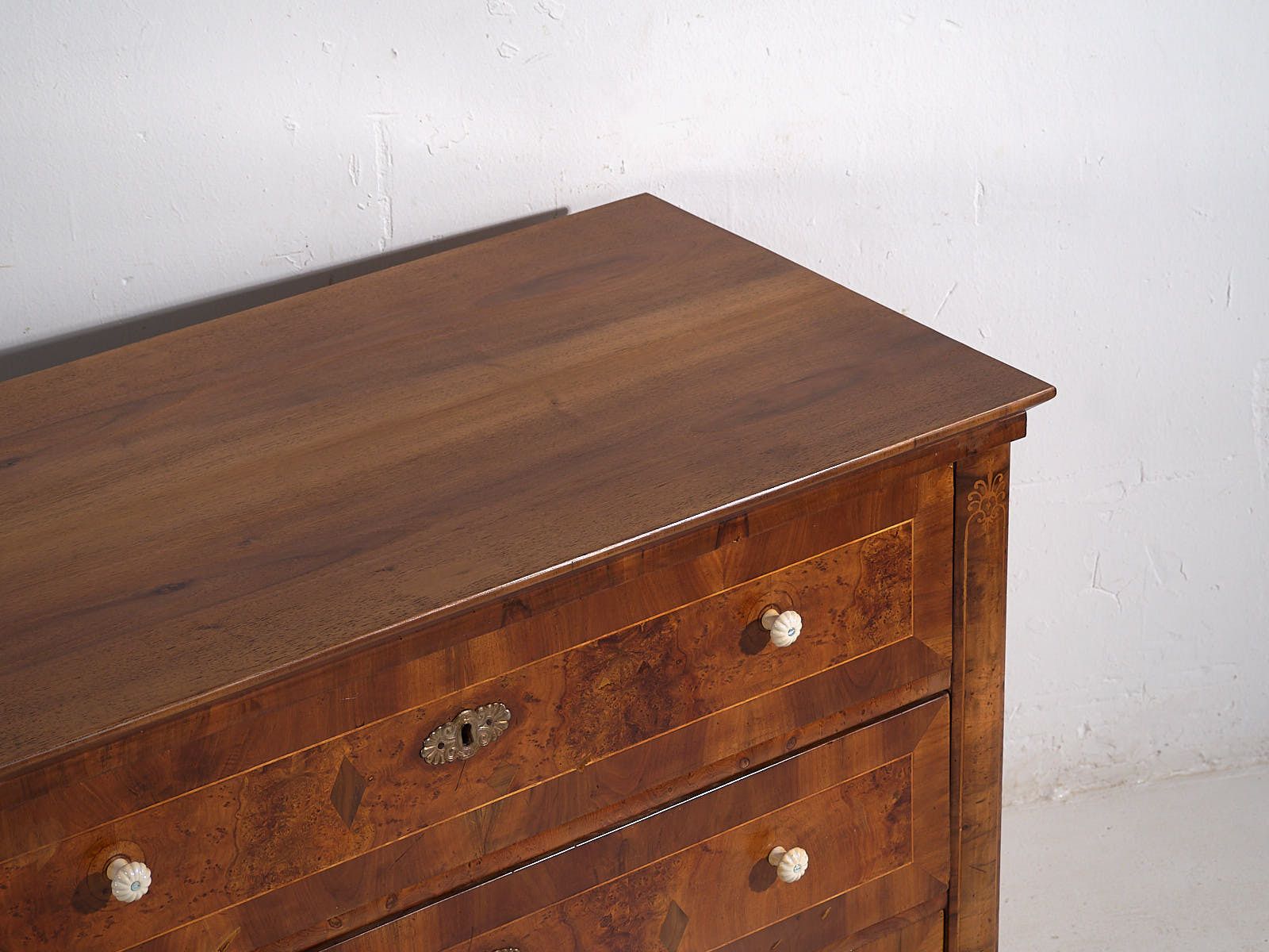 Antique Biedermeier Three Drawer Dresser (C.1850) #1 photo furniture