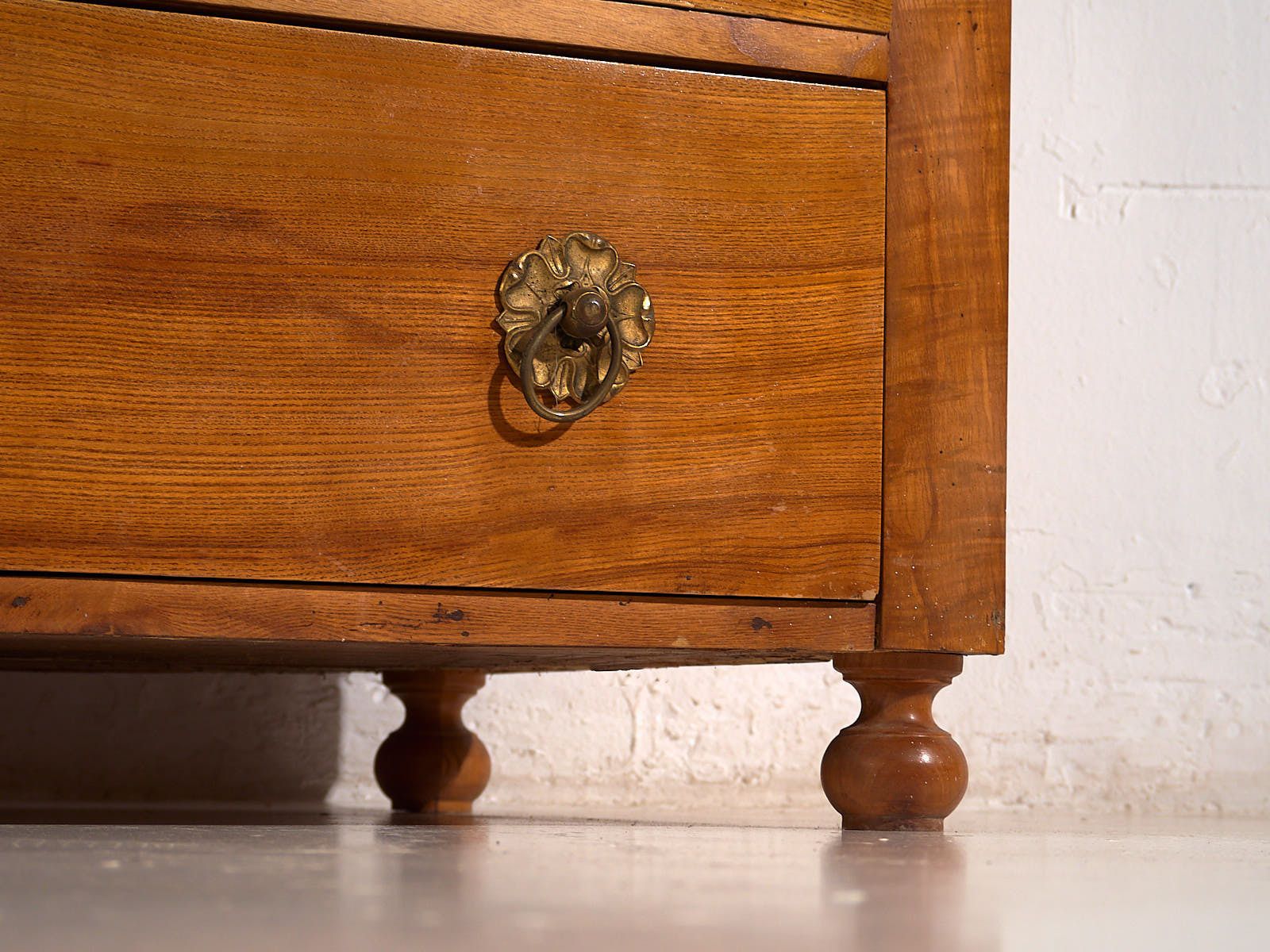 Antique Biedermeier Chest Of Drawers With Flower Shaped Hardware (C.1850) #62 photo for sale