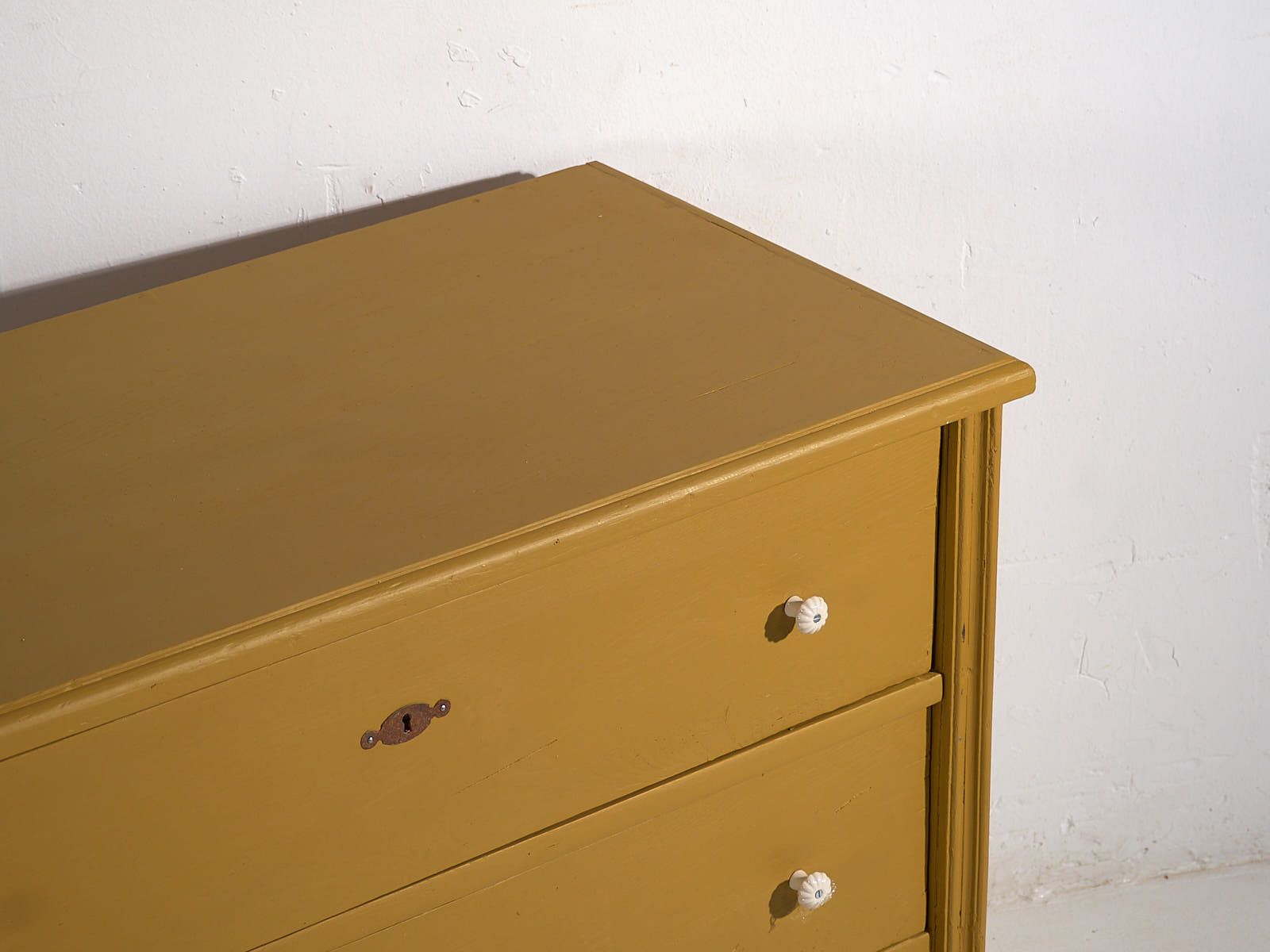Mustard Yellow Antique Chest Of Drawers (C.1920) #54 photo furniture