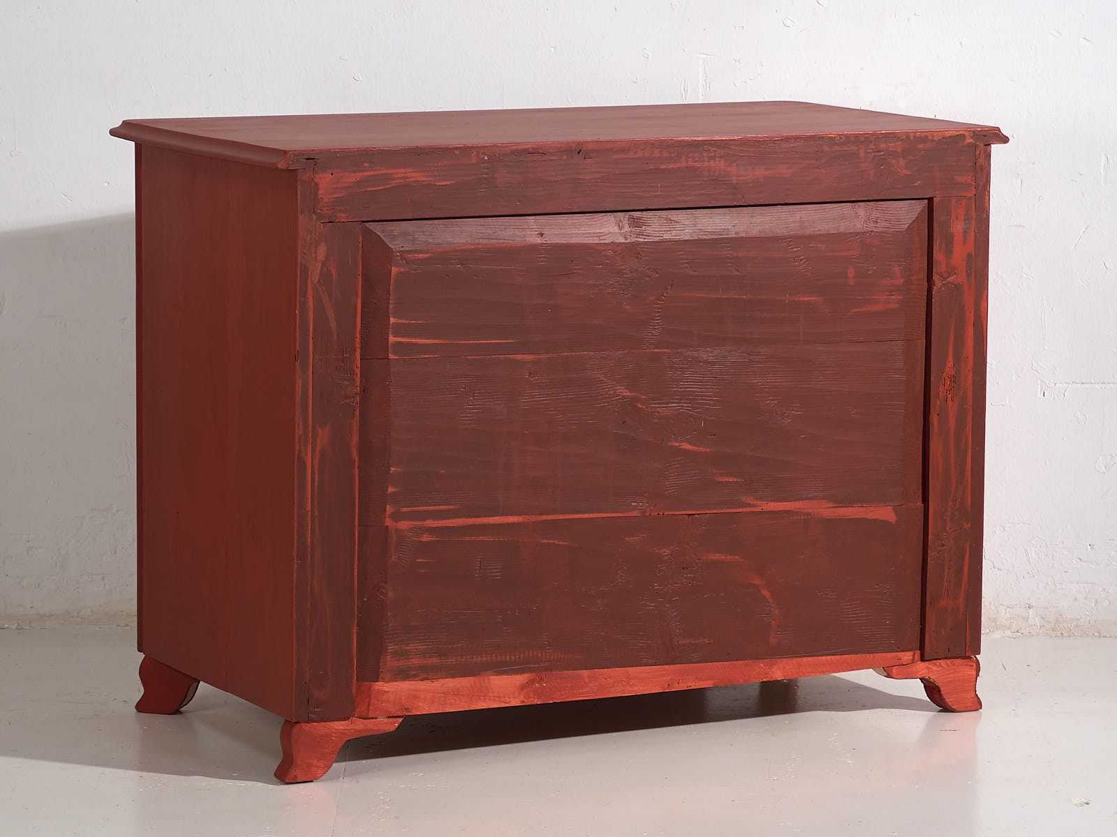 Antique Red Terracotta Chest Of Drawers (C.1920) #91 photo vintage