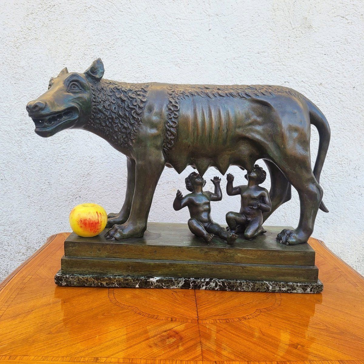 Roman She Wolf, Grand Tour, Antique Bronze, Late 19th Century photo for sale