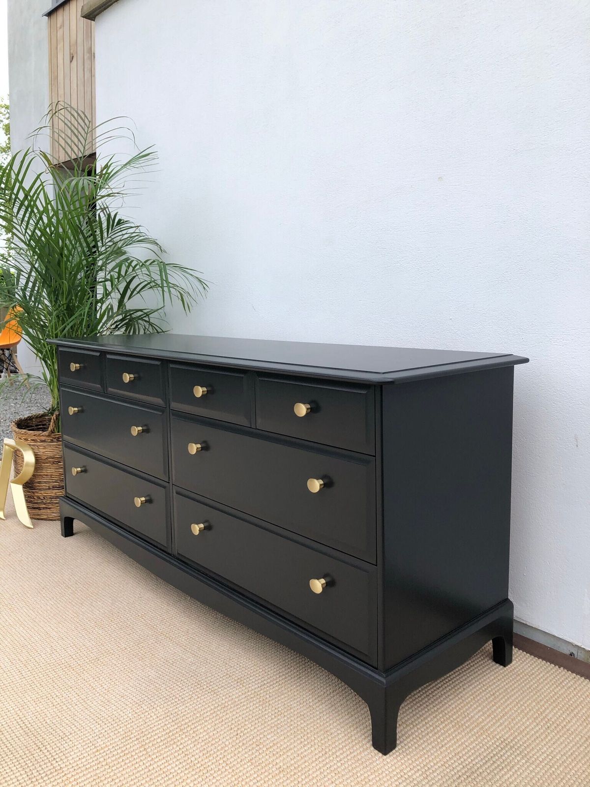 Stag Minstrel Captains Chest Painted Black photo buy