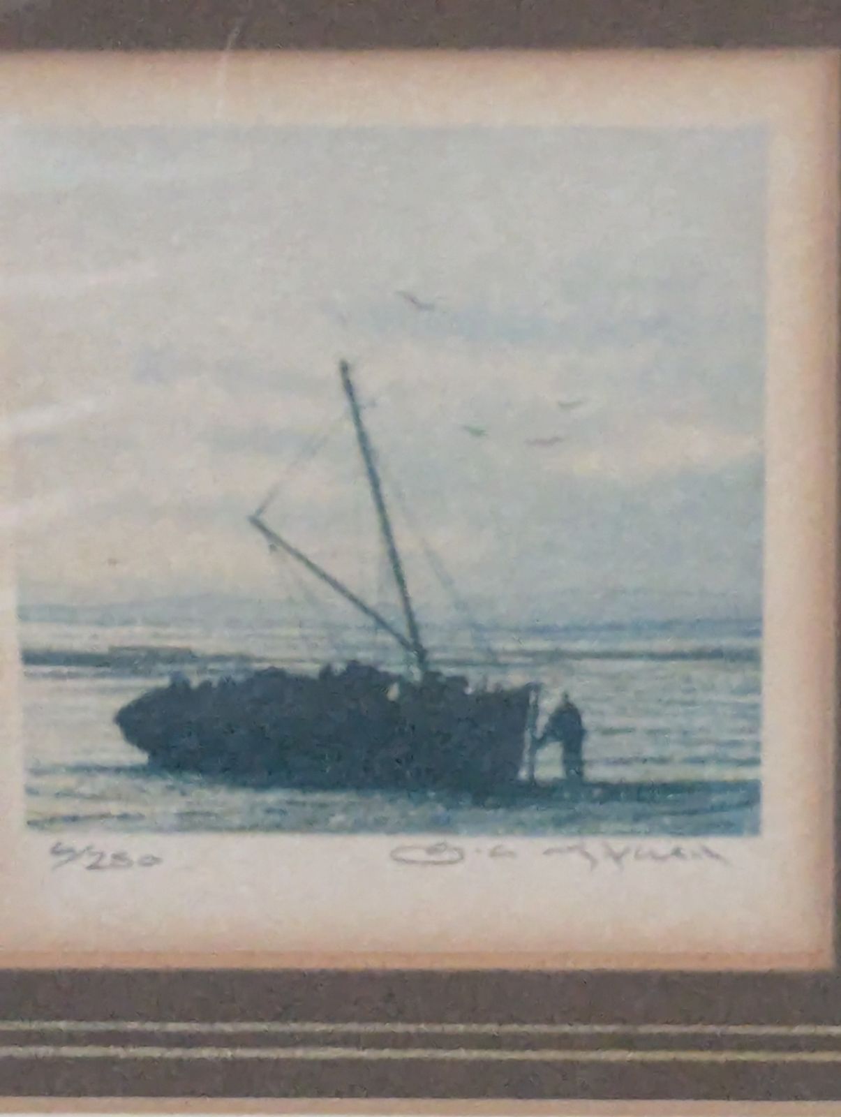 photo vintage The Crossing” — Signed Watercolor & Sculptural Pottery Vessel | Curated Duet