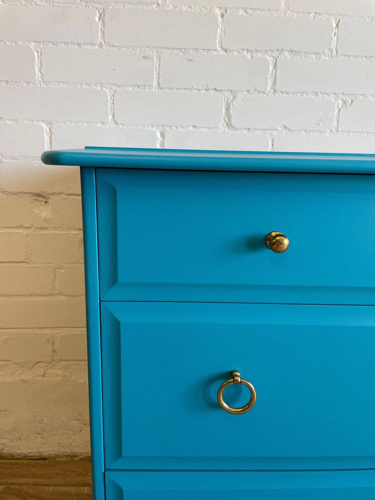 Stag Minstrel Captiains Chest Painted Teal photo 1095.0