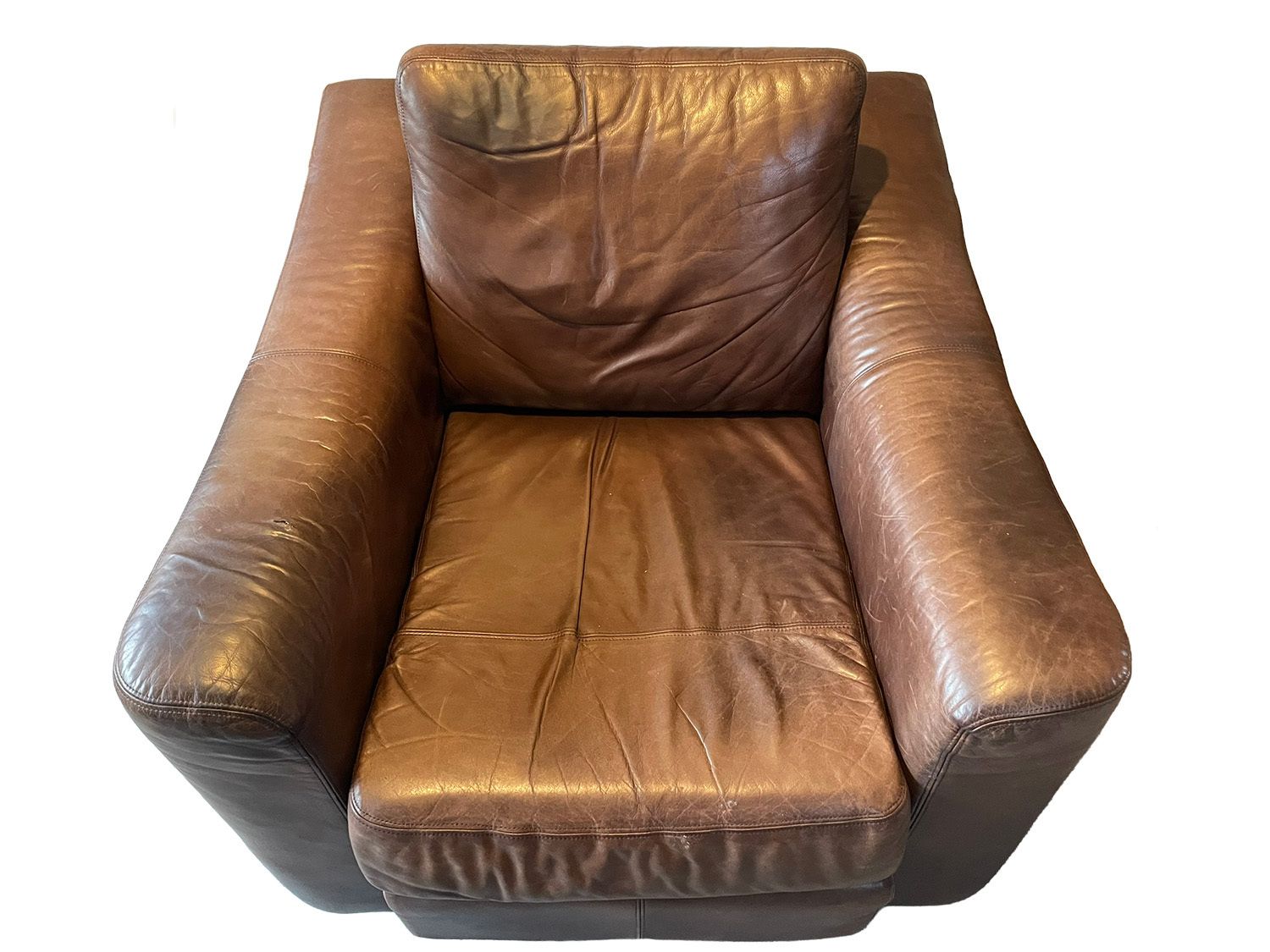 Collins And Hayes Zante Set Of Leather Sofa And 2 Chairs, 2002 photo for sale
