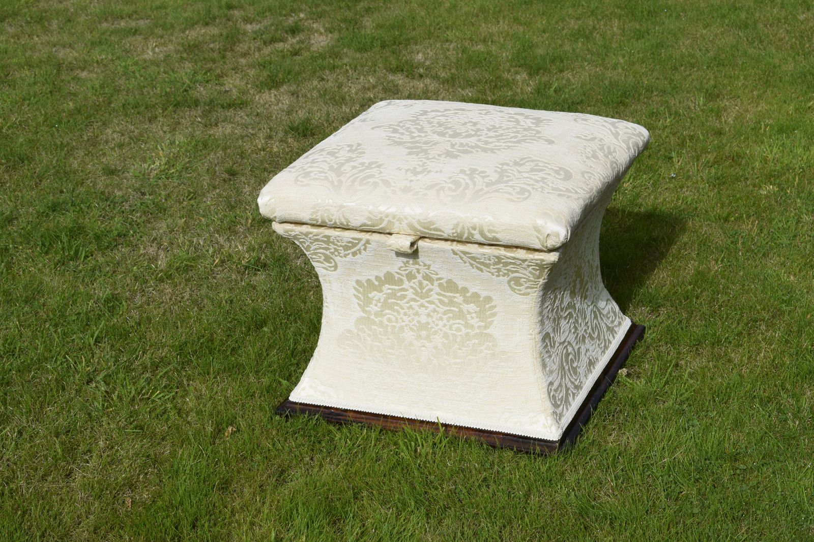 Regency Upholstered Ottoman, 1800s photo furniture