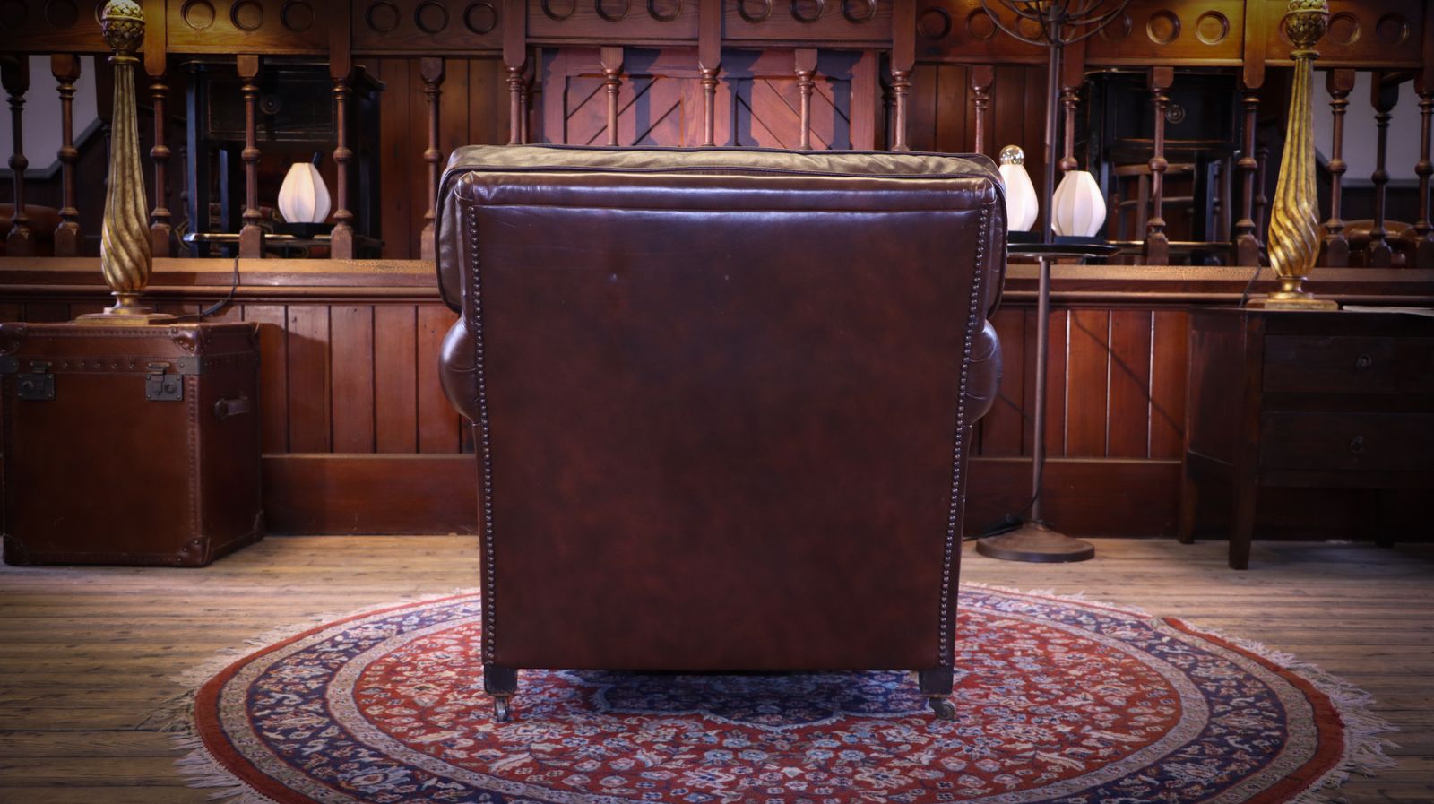 George Smith Full Scroll Arm Signature Leather Armchair With Cusion Back Rrp £8000 photo vinterior