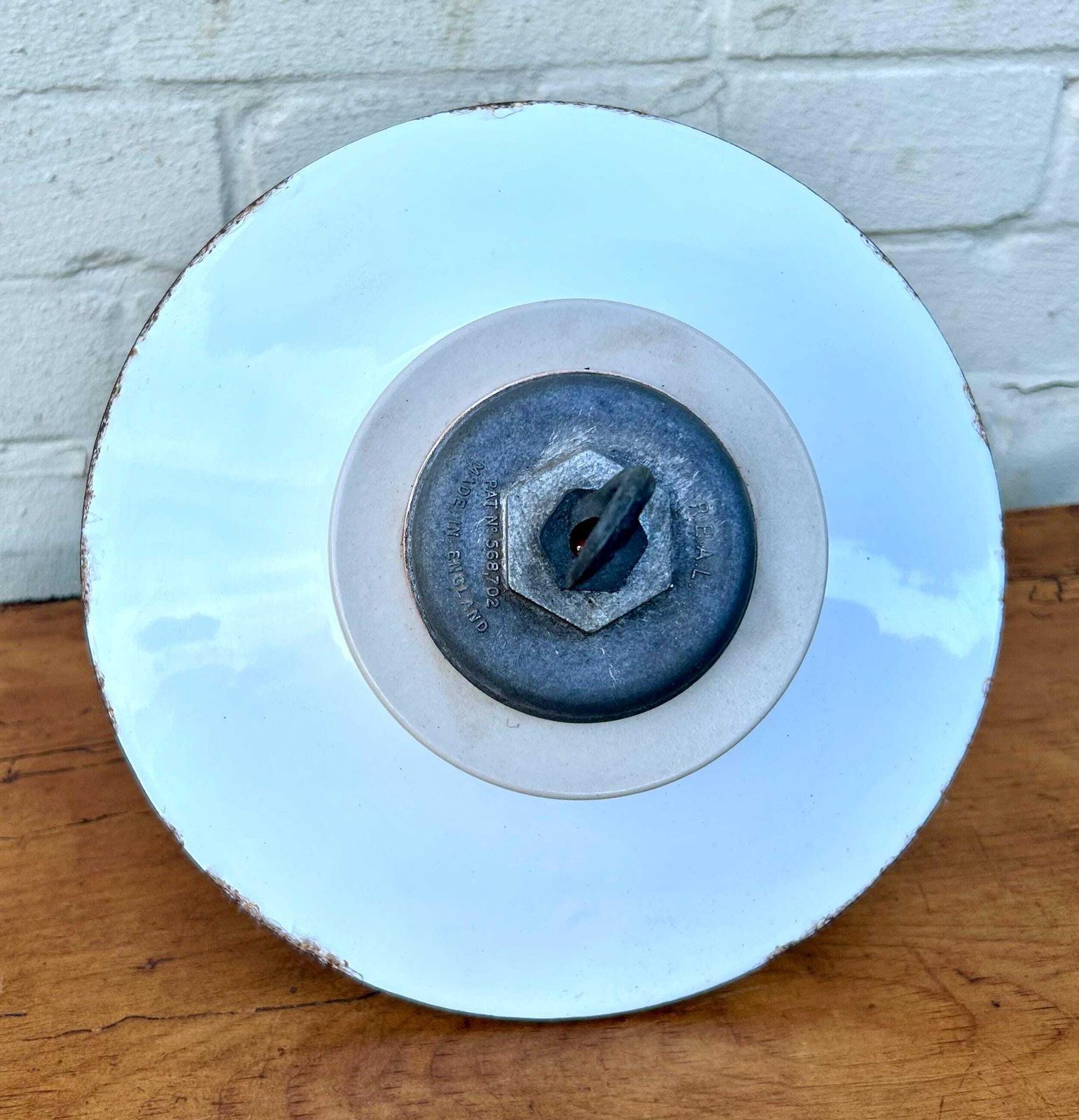 Enamel Industrial Pendant Lamp Grey Retro Antique Light Lighting Mancave Vintage Porch Lantern Kitchen Dining Indoor Outdoor photo vintage
