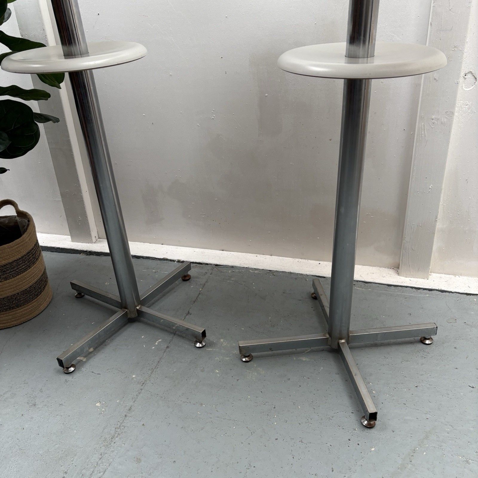 Pair Of French “Rochefort” High Level Bar Cocktail Drinks Tables photo furniture