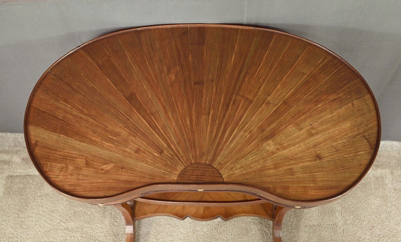 Mahogany And Rosewood Marquetry Coffee Table, Louis XVI Style – Late 19th Century photo Furniture