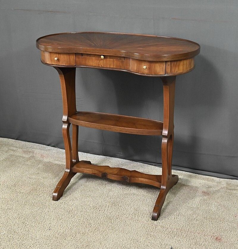 photo buy Mahogany And Rosewood Marquetry Coffee Table, Louis XVI Style – Late 19th Century