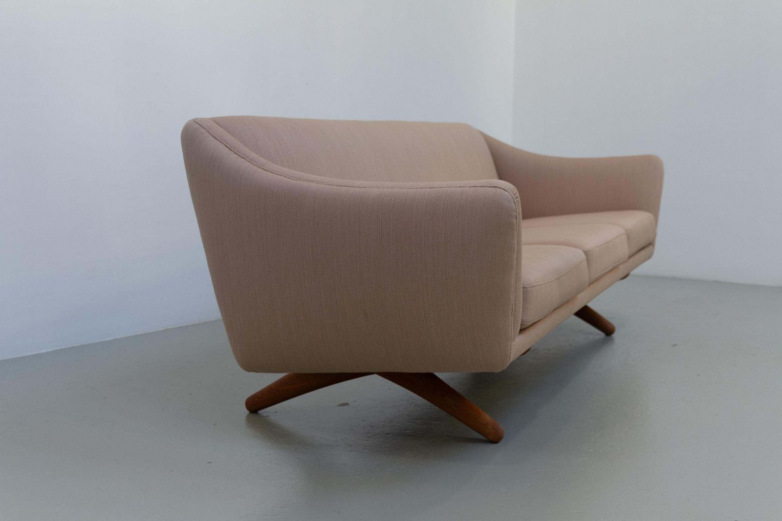 Mid Century Danish 3 Seater Sofa Ml 140 By Illum Wikkelsø, 1960s. photo furniture