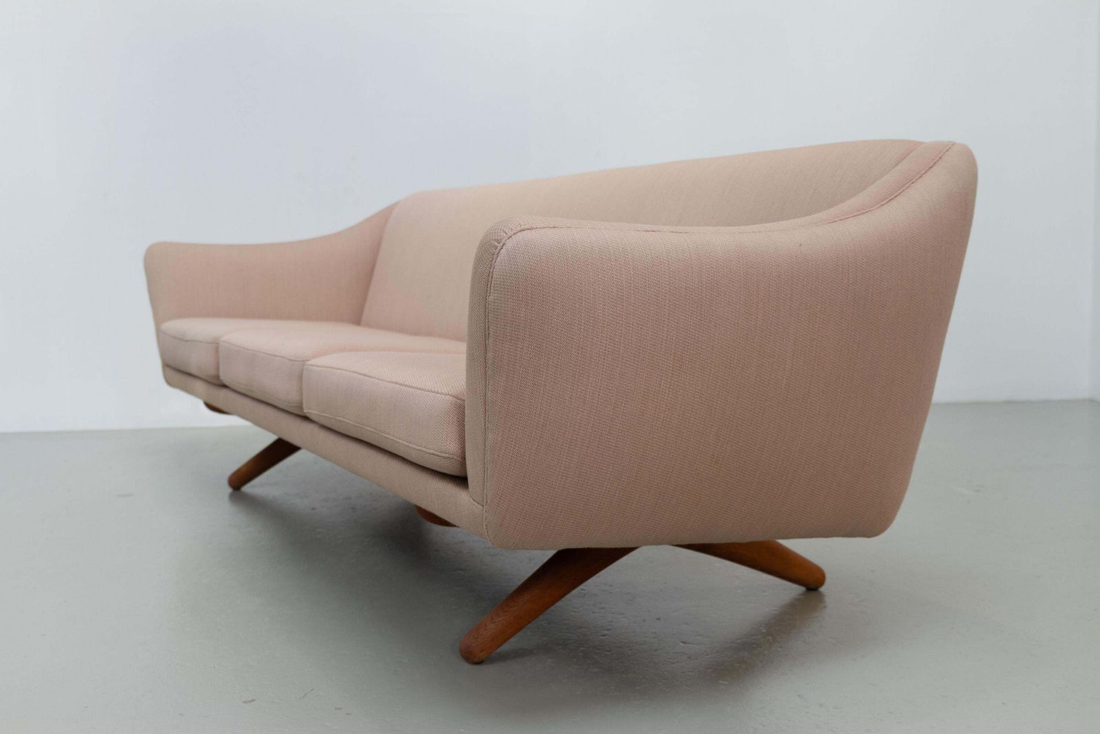 photo for sale Mid Century Danish 3 Seater Sofa Ml 140 By Illum Wikkelsø, 1960s.