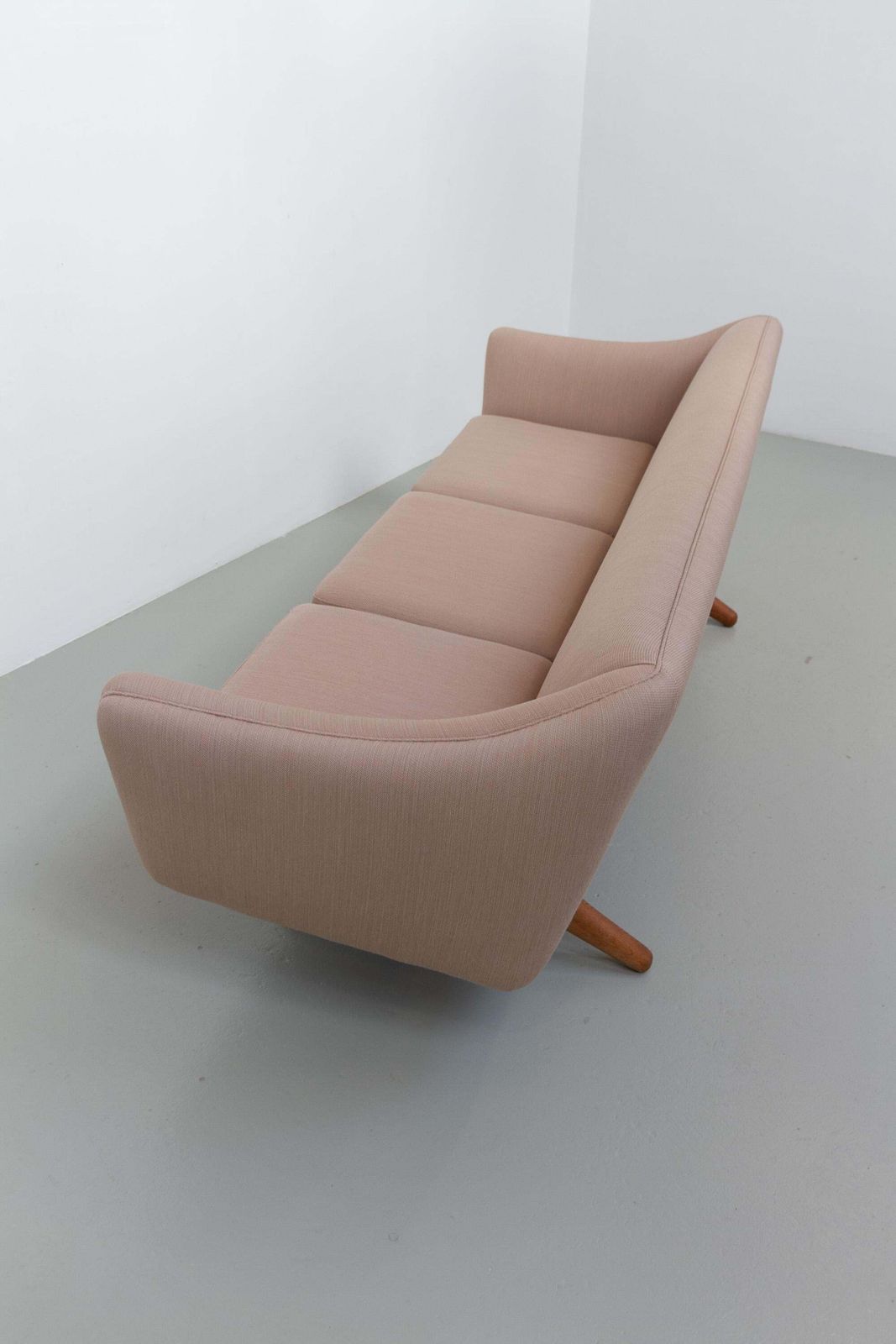photo vintage Mid Century Danish 3 Seater Sofa Ml 140 By Illum Wikkelsø, 1960s.
