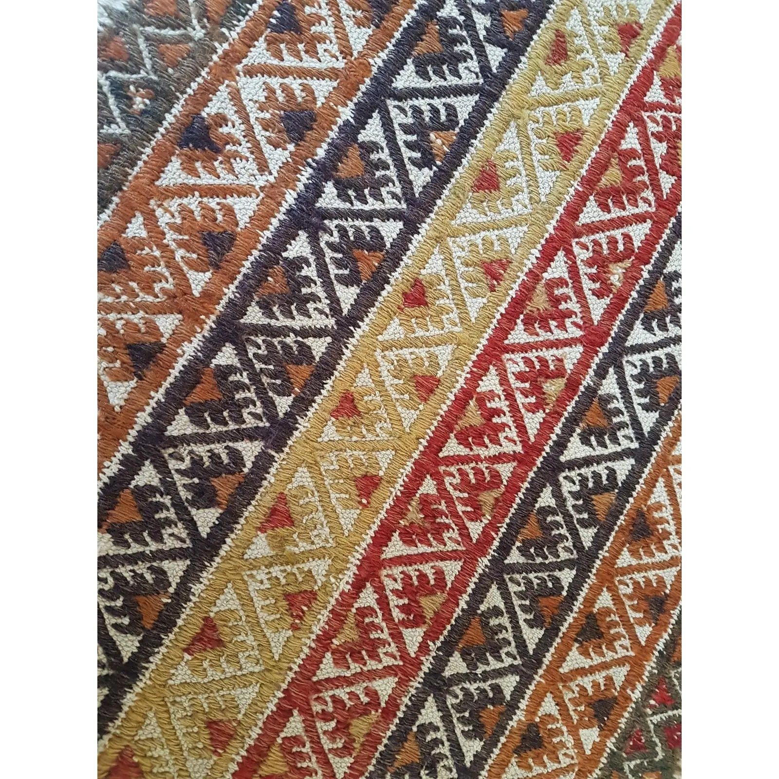 1970s Turkish Oushak Kilim Yastik Rug 1'7" X 2'9" photo 165.0