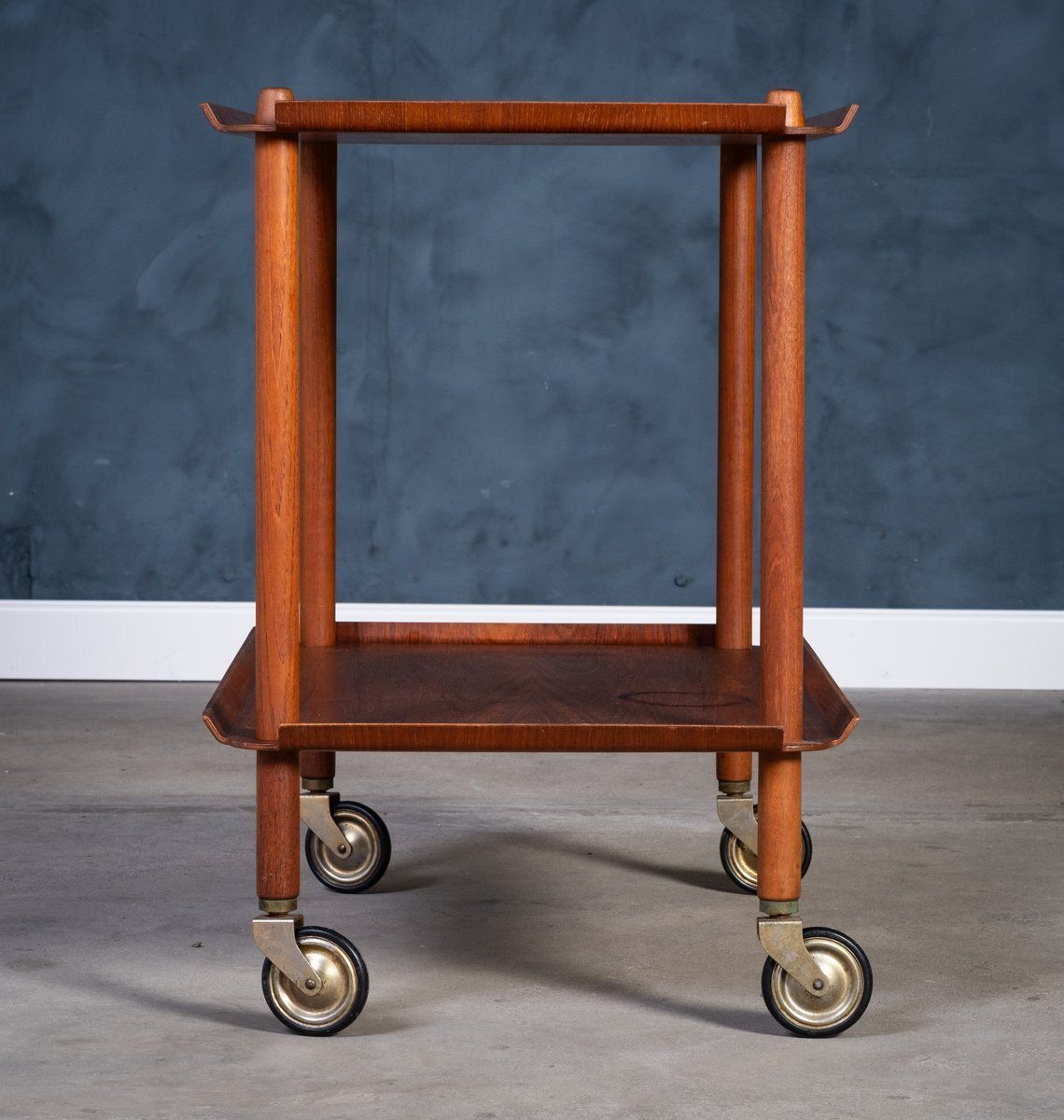 Teak Serving Bar Cart By Poul Hundevad, 1960s photo 673.0