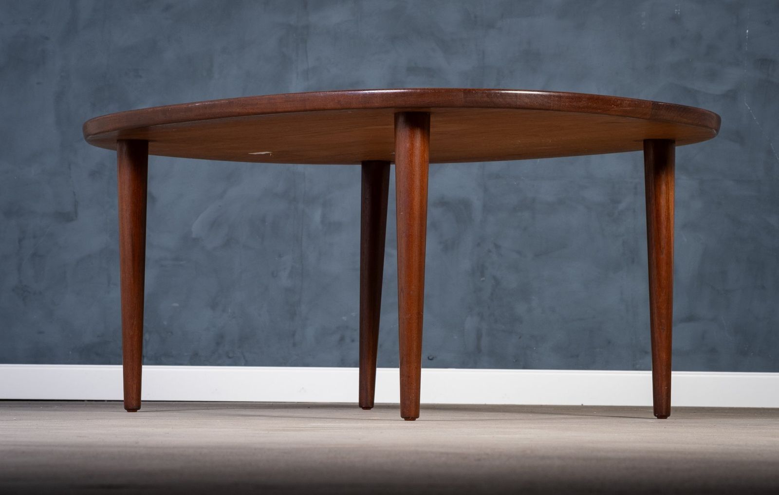 Oval Rosewood Coffee Table Attributed To Aksel Kjersgaard, Odense Møbelfabrik, 1960s photo vinterior