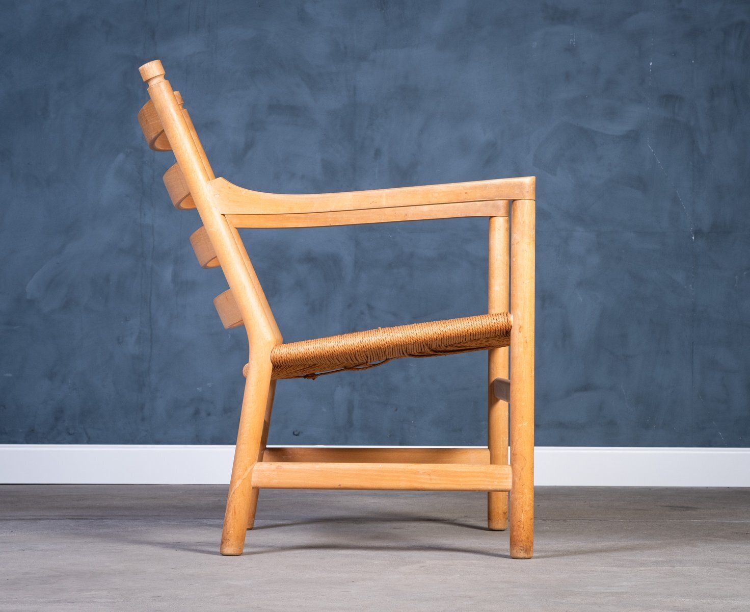 Ch44 Lounge Chair In Beech And Natural Paper Cord By Hans J. Wegner For Carl Hansen & Søn, 1960s photo 1152.0