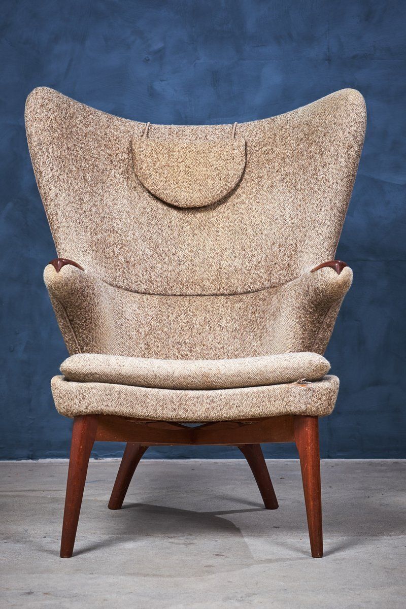 Vintage Deense Loungestoel In De Stijl Van Hans Wegner, Ca. Jaren 1960
