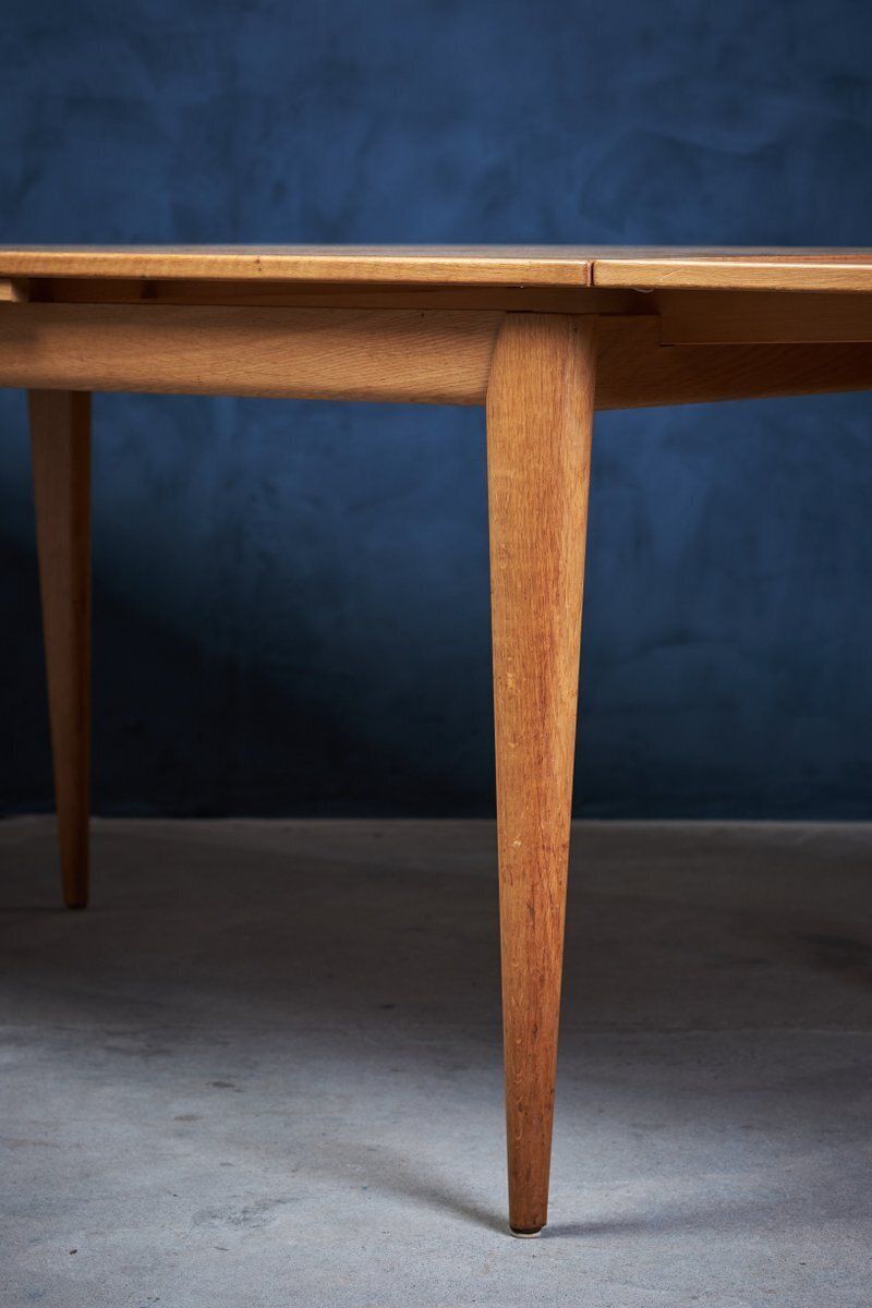 Uitschuifbare Eiken Eettafel Van N.O. Møller, Ca. Jaren 1960 photo 1536.0