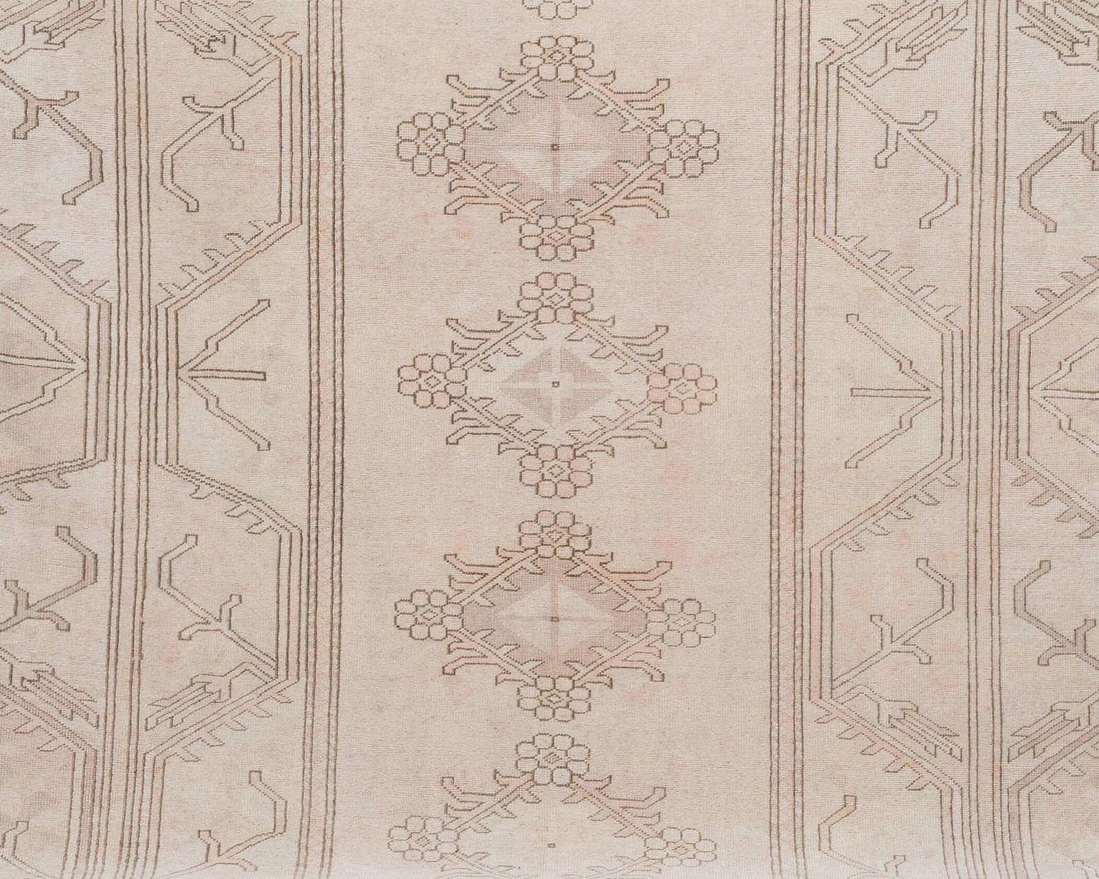7x10 Vintage Rug, Neutral Turkish Rug, Unique Area Rug, Wool Rug, Living Room Rug, Handmade Rug, Antqiue Rug, Primitive Rug photo furniture