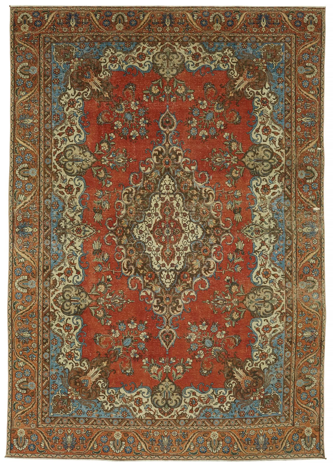 8x12 Vintage Hand Knotted Rug   47162